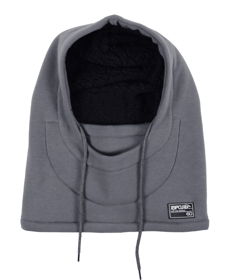 RipCurl Unisex Fleece Balaclava - Gray Winter Face Mask for Skiing, Snowboarding & Outdoor Activities