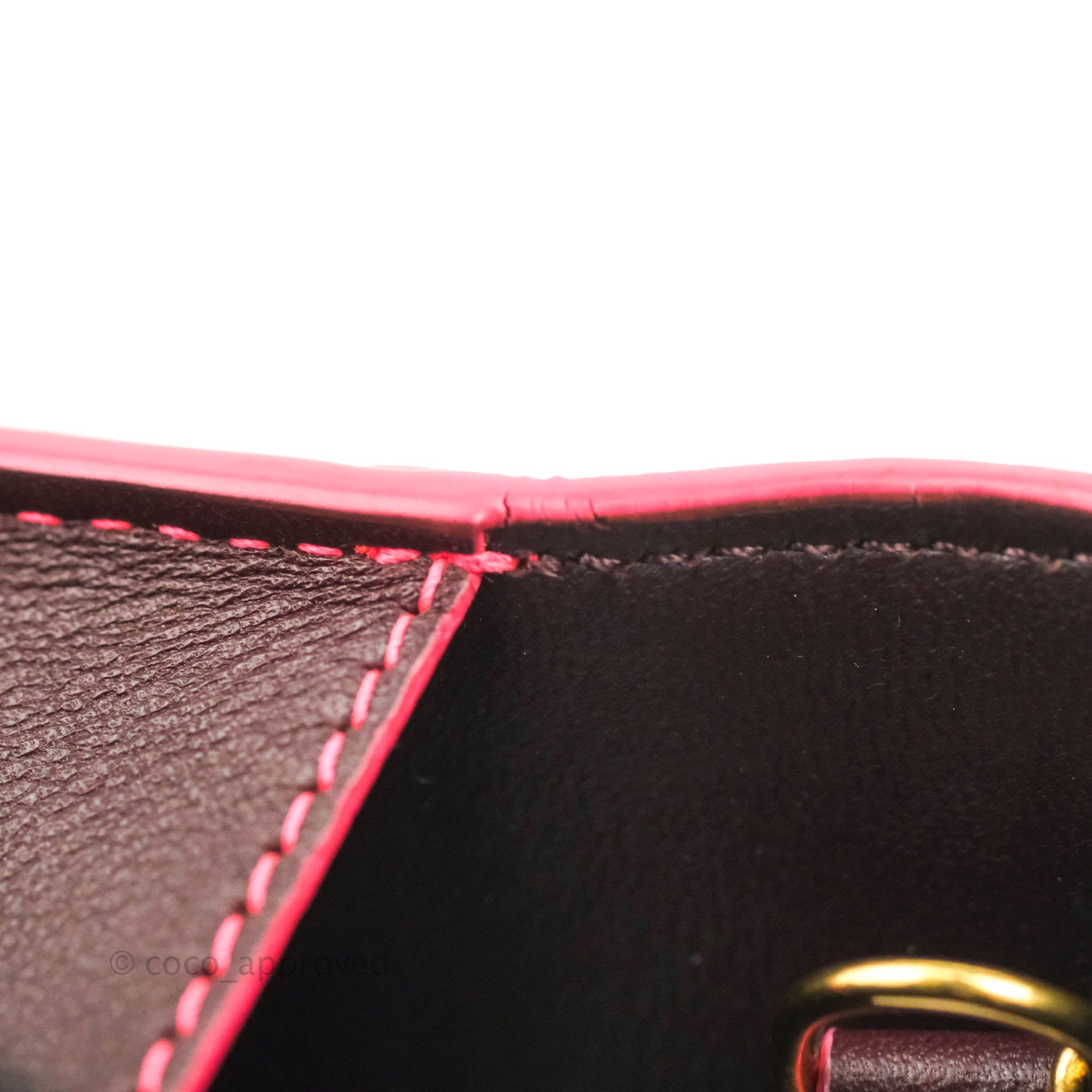 Celine Leather Pocket Envelope Wallet on Chain - Maroon Crossbody Bag for Women | Perfect for Evening Parties, Date Nights & Daily Essentials