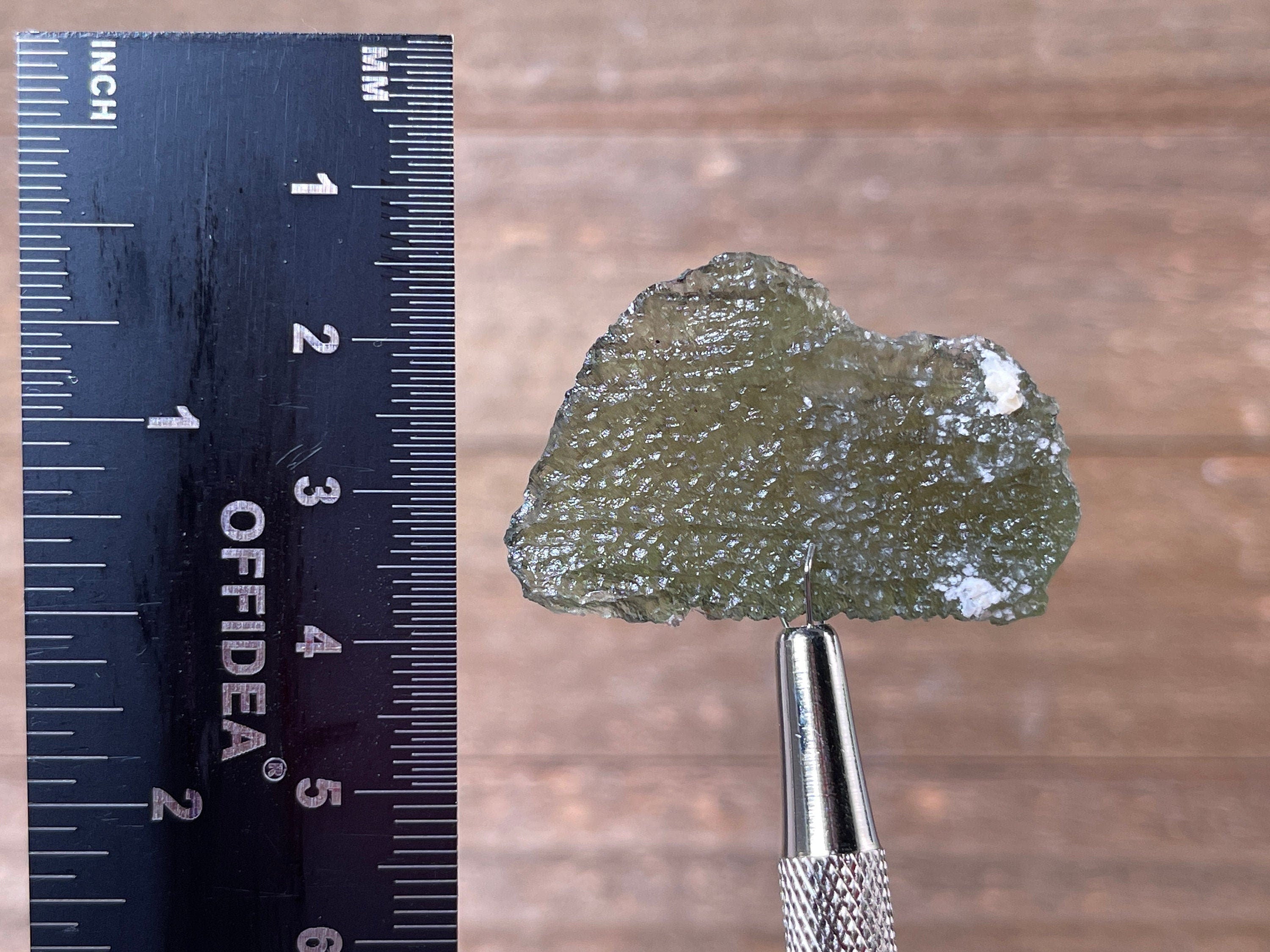 5.4g Genuine Raw Moldavite Crystal Stone - Natural Green Moldavite for Jewelry Making, Meditation & Energy Healing (41762)