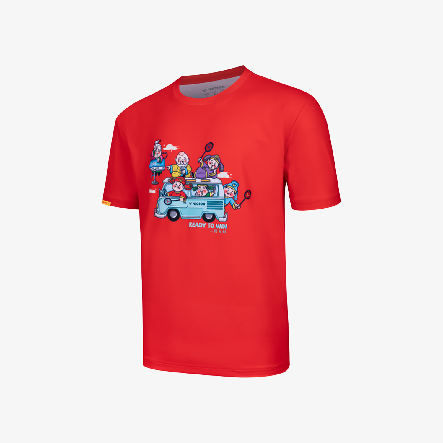 Victor 2025 Chinese New Year T-Shirt - Year of the Snake Graphic Tee - Lava Red Cotton T-Shirt for Men & Women - Perfect for Lunar New Year Celebrations, Family Gatherings & Festive Parties