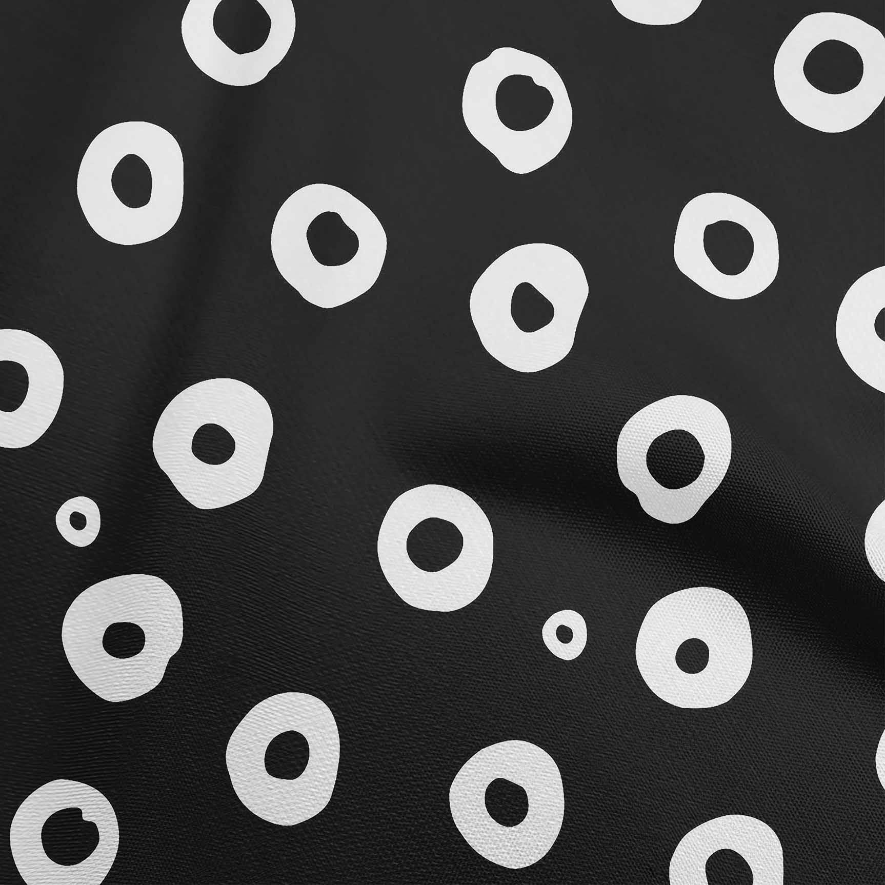 Premium Cotton Silk Black Polka Dot Dress Fabric by the Yard - 42 Inch Wide for Elegant Dresses, Skirts & Blouses | Perfect for DIY Fashion & Home Decor Projects
