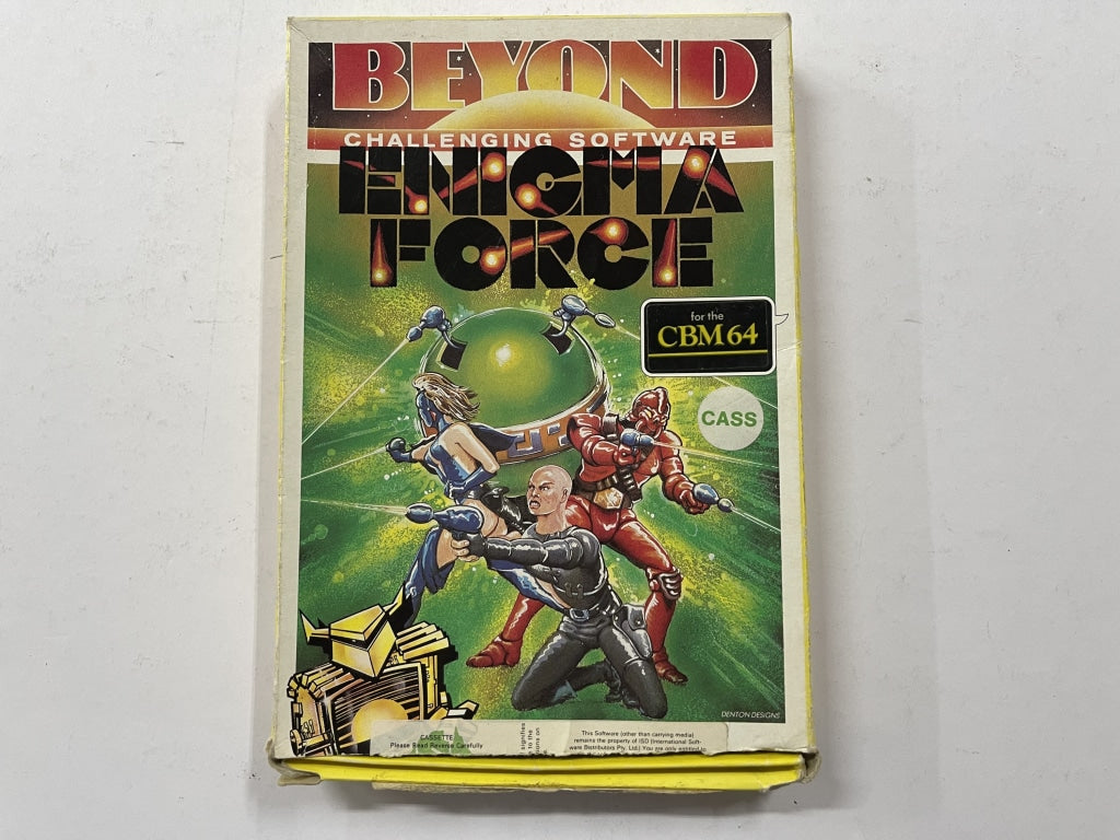 Enigma Force Commodore 64 Tape Complete In Box - Vintage Computer Game for Collectors & Retro Gaming Enthusiasts - Perfect for Classic Gaming Nights & Nostalgic Displays