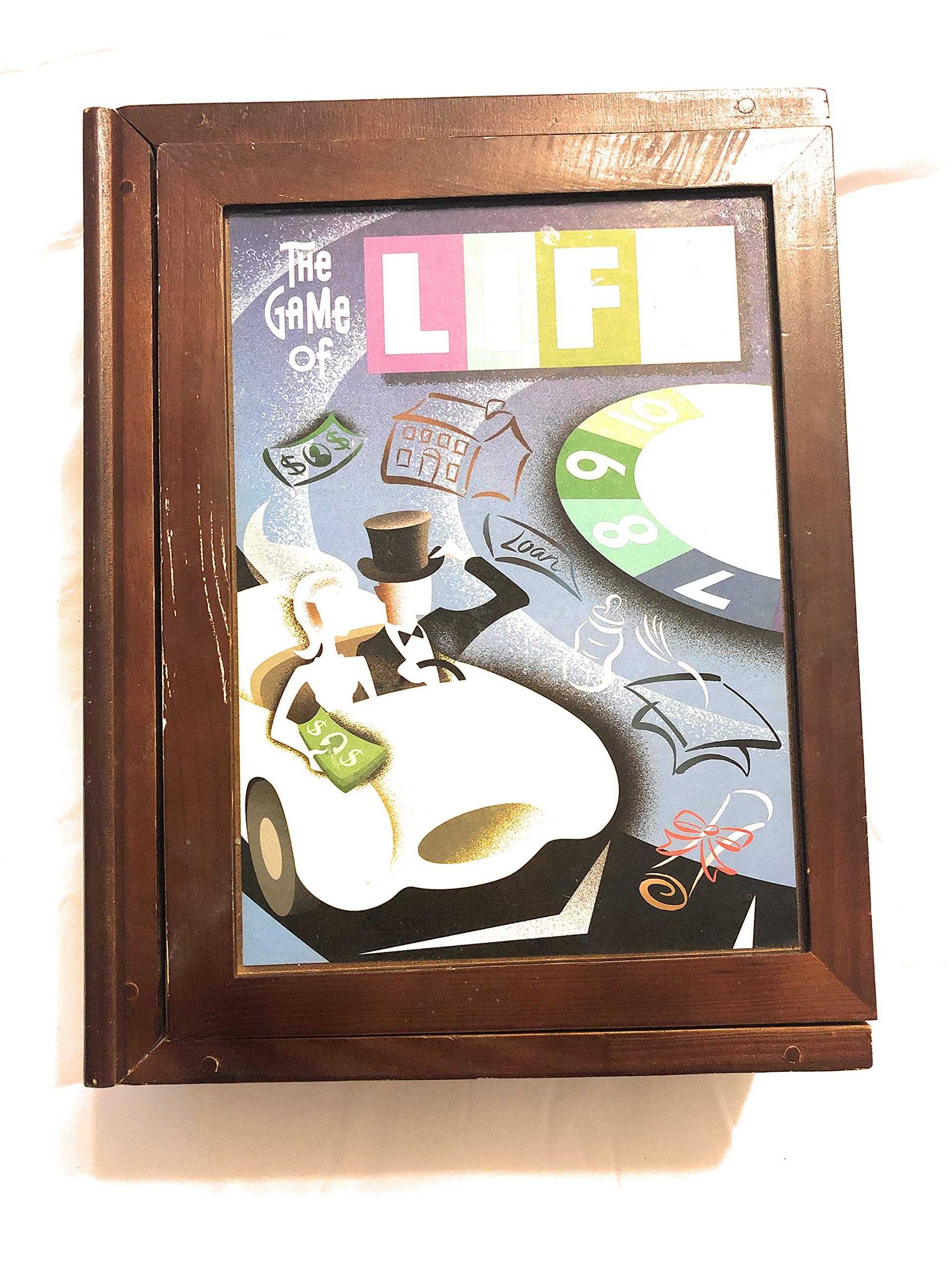 Vintage Parker Brothers Wooden Book Box - The Game of Life Classic Board Game for Family Game Night, Collectible Retro Games for Adults & Kids, Perfect for Parties & Nostalgic Gift Giving