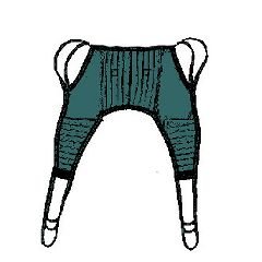 Hoyer Padded U-Sling - Size Small for Patient Lifting & Transfer - Comfortable Medical Sling for Home Care & Mobility Assistance