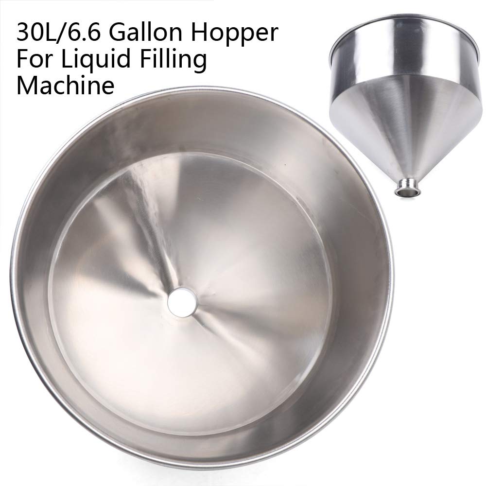 30L Stainless Steel Hopper Paste Filling Machine - Heavy Duty Funnel for Industrial Food, Cosmetic & Chemical Filling - Perfect for Sauce, Lotion & Adhesive Production