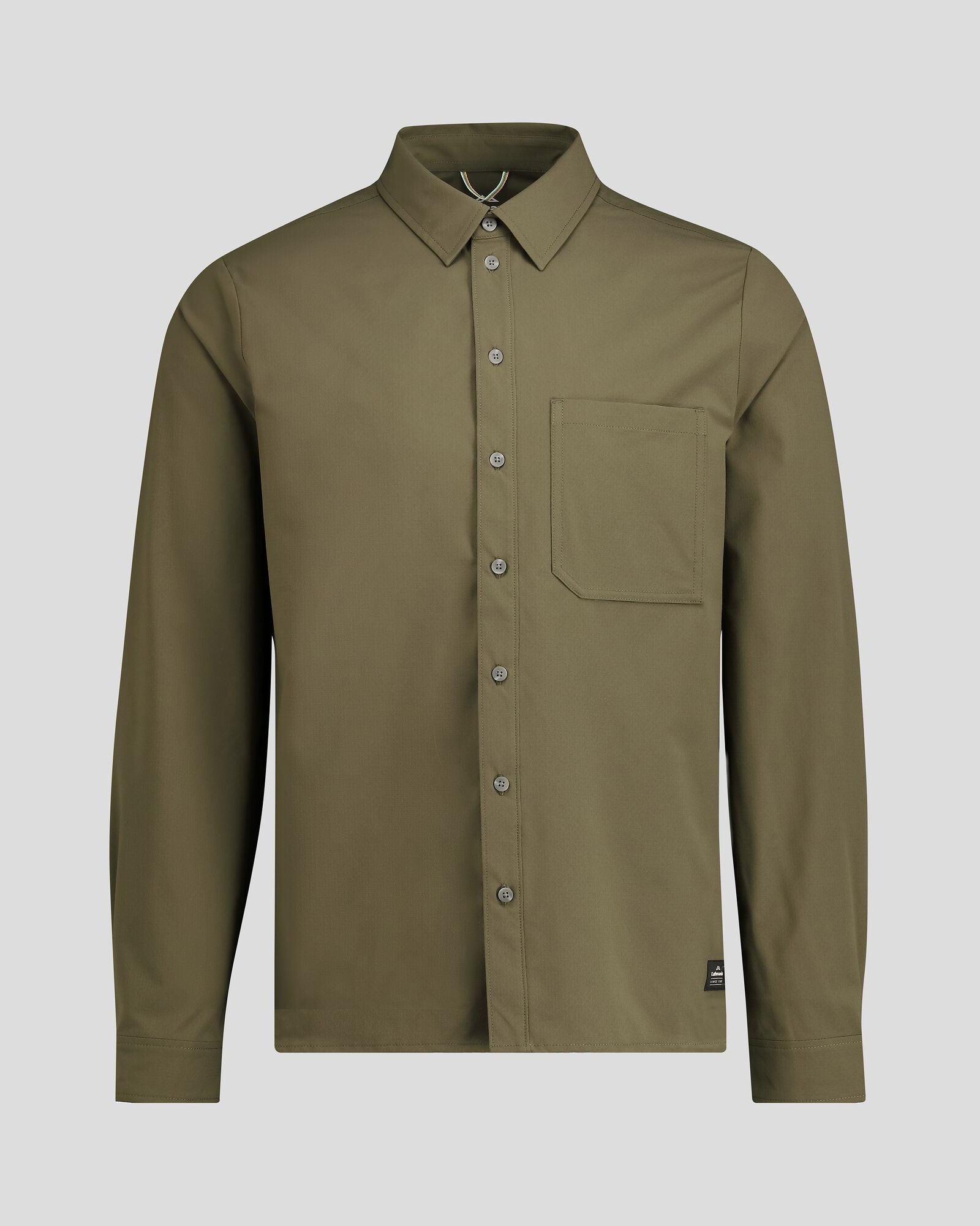 Men's Corsair Long Sleeve Shirt - Light Moss Green Casual Button Down Shirt for Outdoor Activities & Workwear