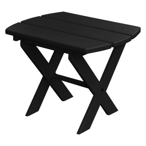 A & L Furniture Poly Folding End Table - Compact Side Table for Small Spaces, Patio, Camping & Dorm Room - Lightweight Portable Coffee Table with Sturdy Frame