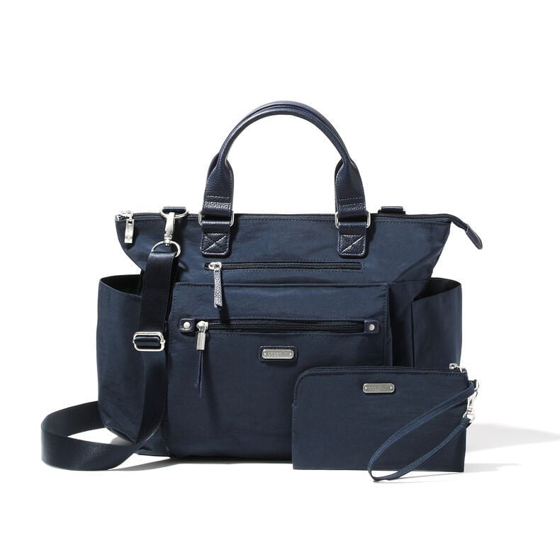 Baggallini 3-in-1 Convertible Backpack with RFID Protection & Phone Wristlet - Stylish Travel Bag for Women, Perfect for Commuting, Shopping & Airplane Carry-On