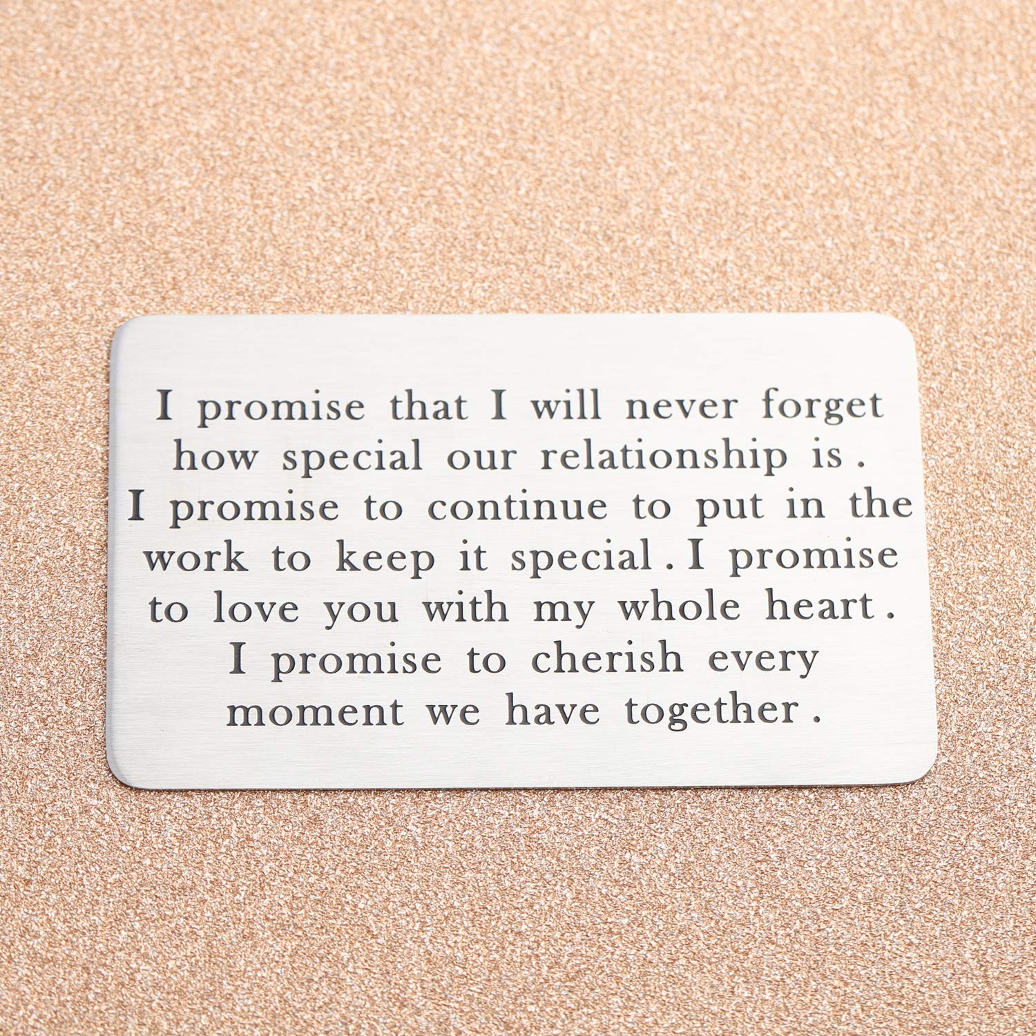 Personalized Engraved Wallet Insert for Boyfriend & Husband - Romantic Love Note Card Gift - Perfect for Anniversaries, Valentine's Day & Special Occasions