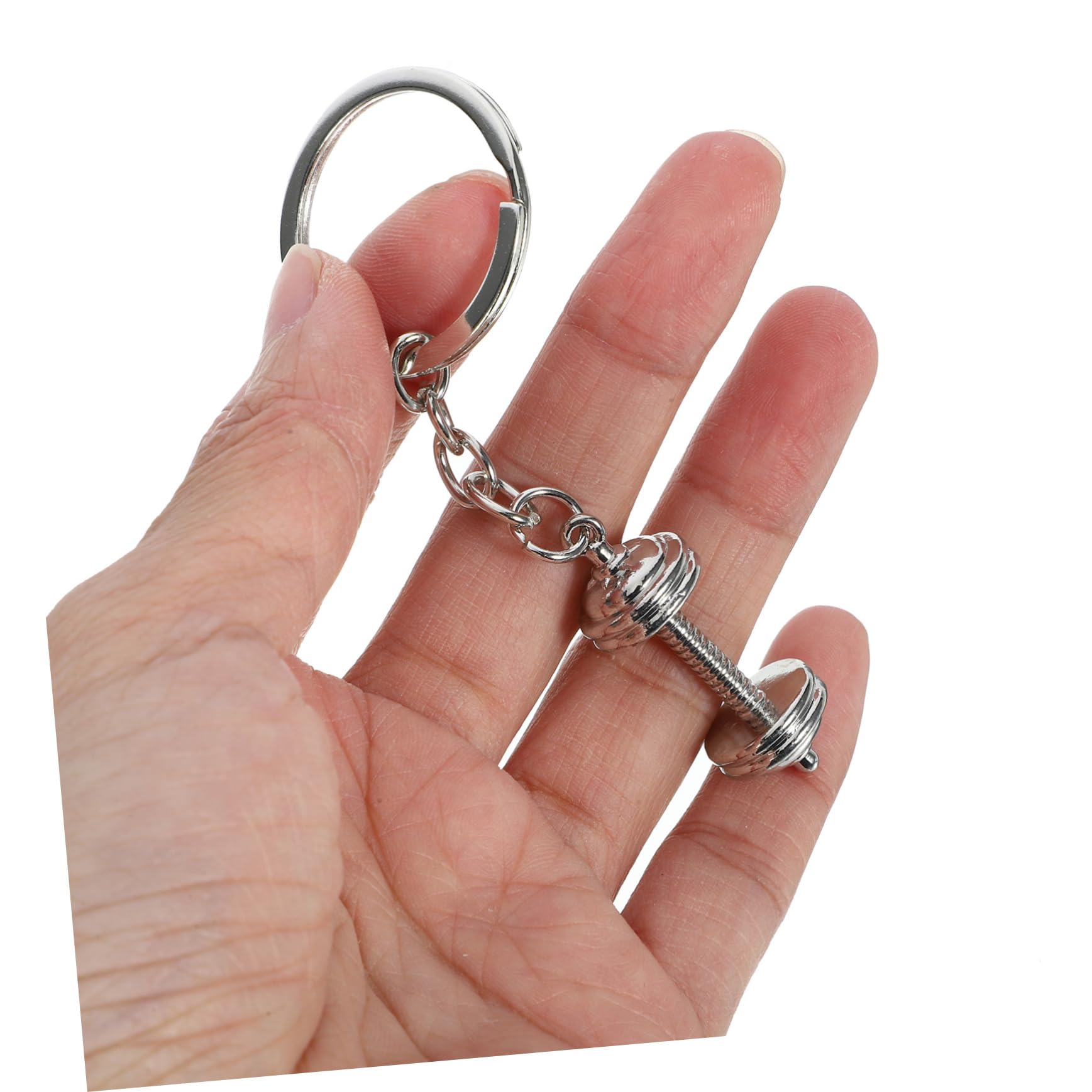 GAROZATION Dumbbell Keychain - Zinc Alloy Sports Keyrings for Gym, Fitness Enthusiasts & Handbag Accessories - Perfect for Workout, Sports & Everyday Carry
