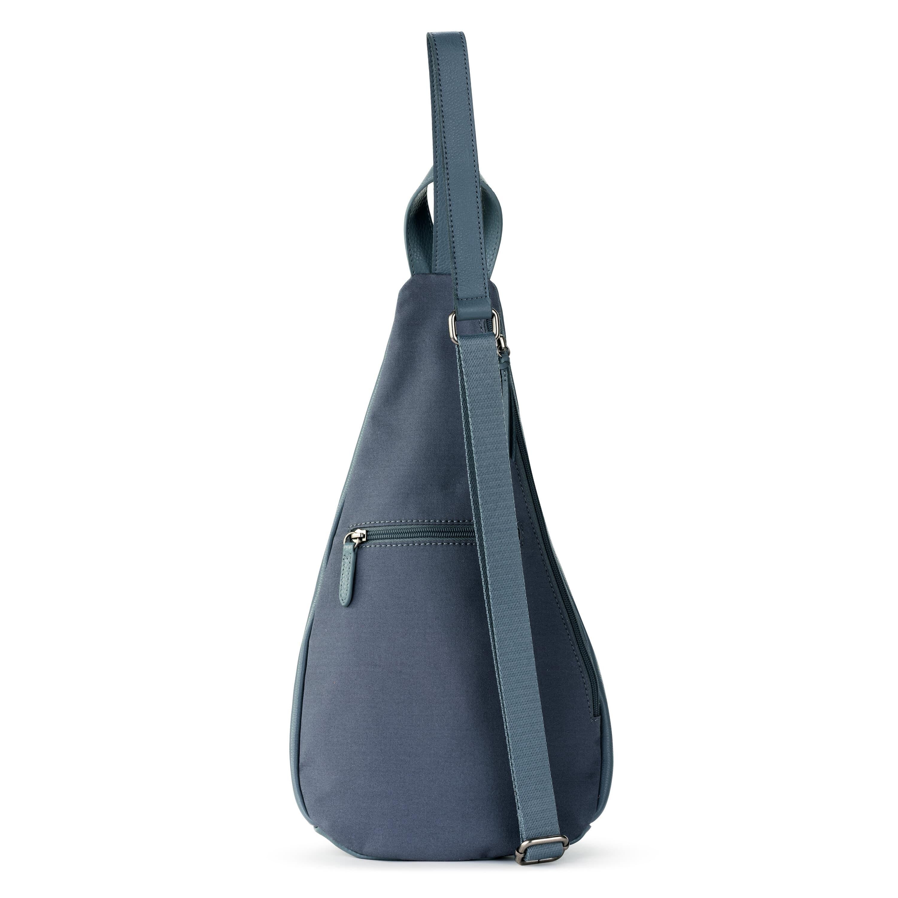 Geo Sling Backpack - Premium Leather Crossbody Bag for Men & Women - Water-Resistant Maritime Design - Perfect for Travel, Hiking & Daily Commute
