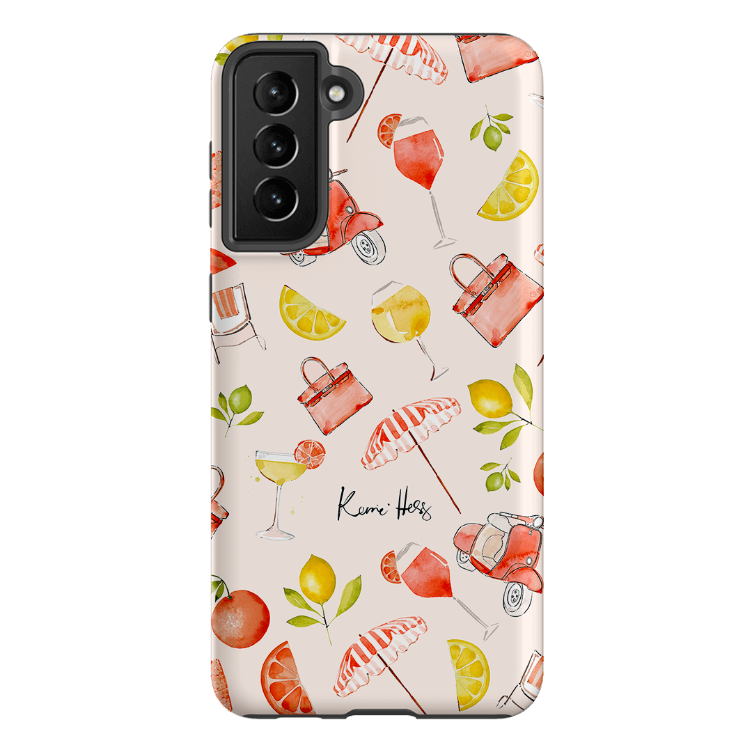 Stylish Positano Phone Case - Durable & Slim Protective Cover for iPhone & Samsung - Perfect for Travel, Work & Everyday Use