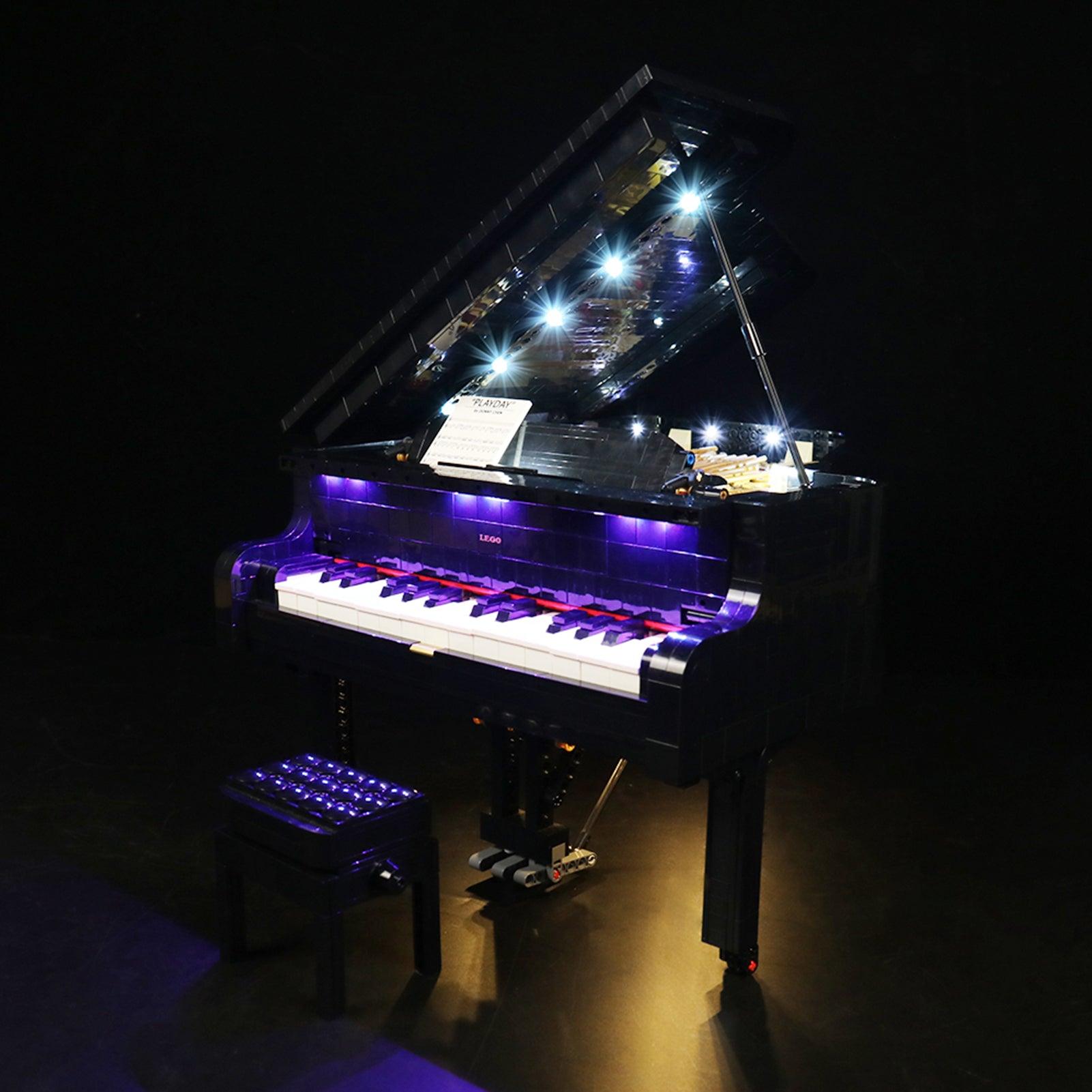 Lego Ideas Grand Piano 21323 Light Kit - LED Lighting Set for Building Blocks | Perfect for Home Decor, Display & Gift Giving