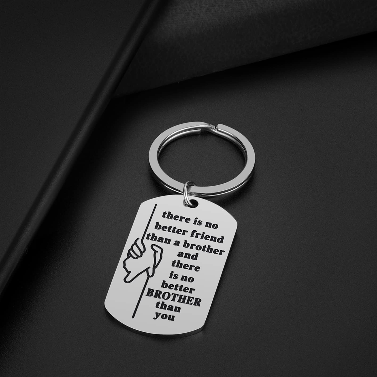 iJuqi Brother Sister Keychain Gift - Engraved Heart Keepsake for Birthday, Christmas & Anniversary | Perfect for Siblings, Couples & Best Friends