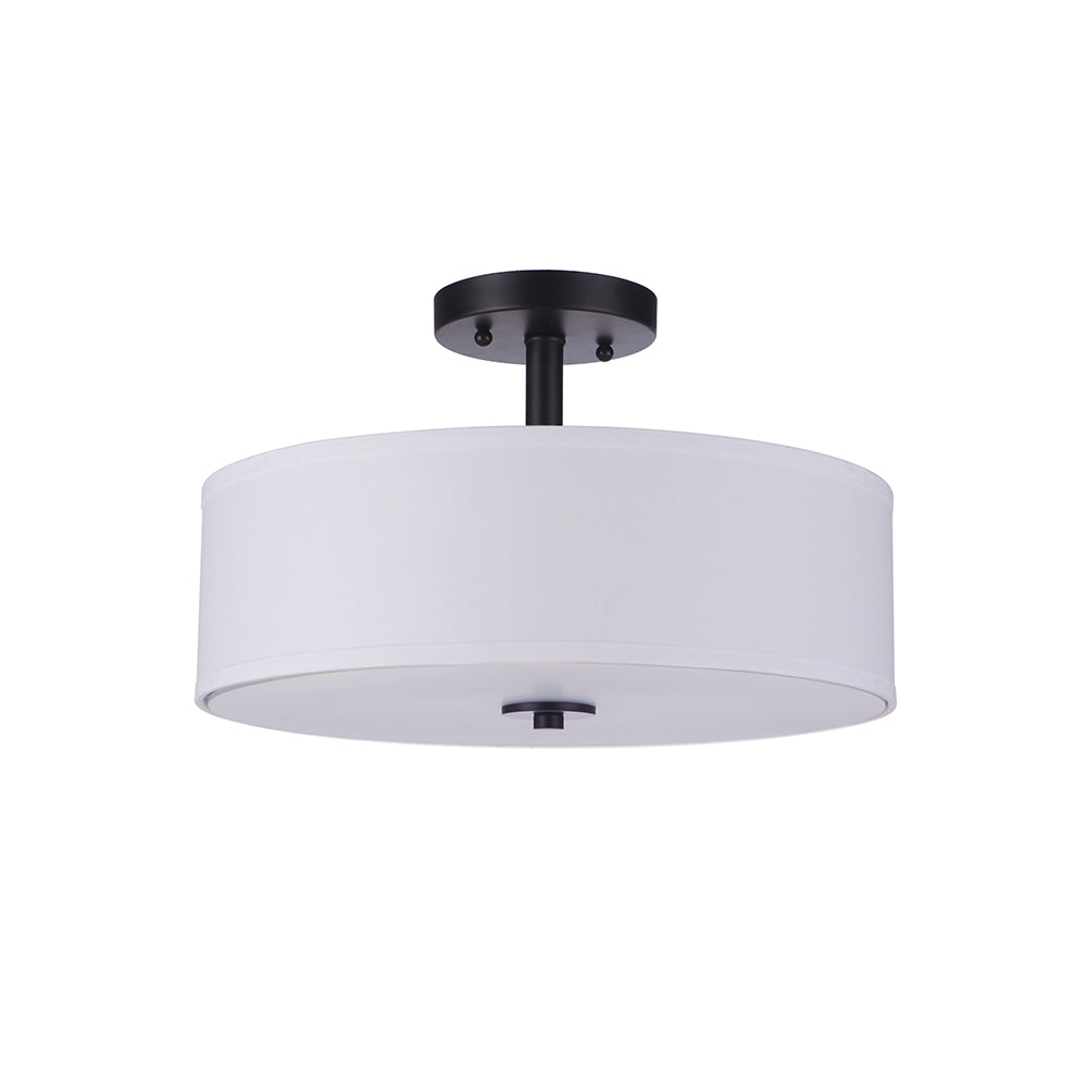 Amie 4-Light Semi Flush Mount Ceiling Light Fixture - Modern Black Chandelier for Dining Room, Bedroom, or Hallway Lighting