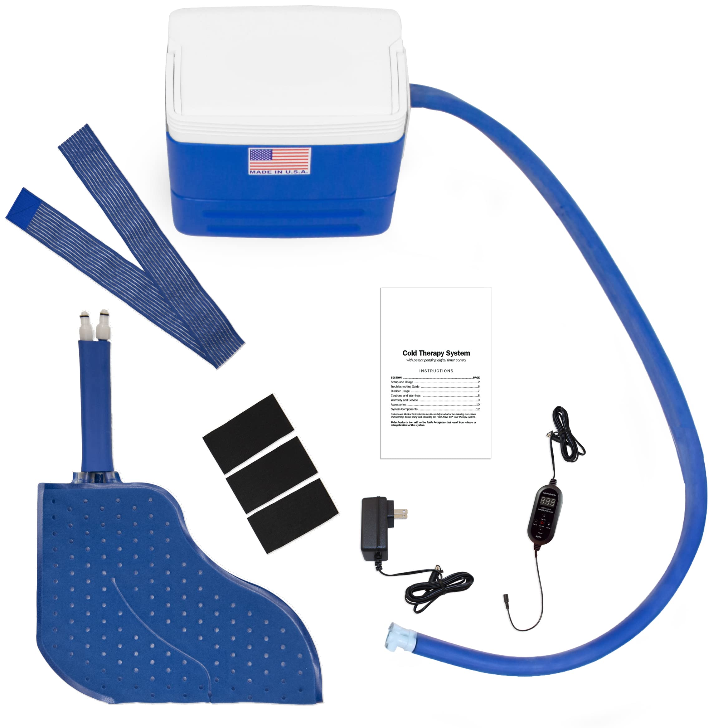 Polar Active Ice 3.0 Cold Therapy Machine with Programmable Timer & Compression Pad - 9 Quart Cooler, Quiet Pump for Cryotherapy Pain Relief | Ideal for Post-Surgery Recovery, Sports Injuries & Arthritis Pain Management