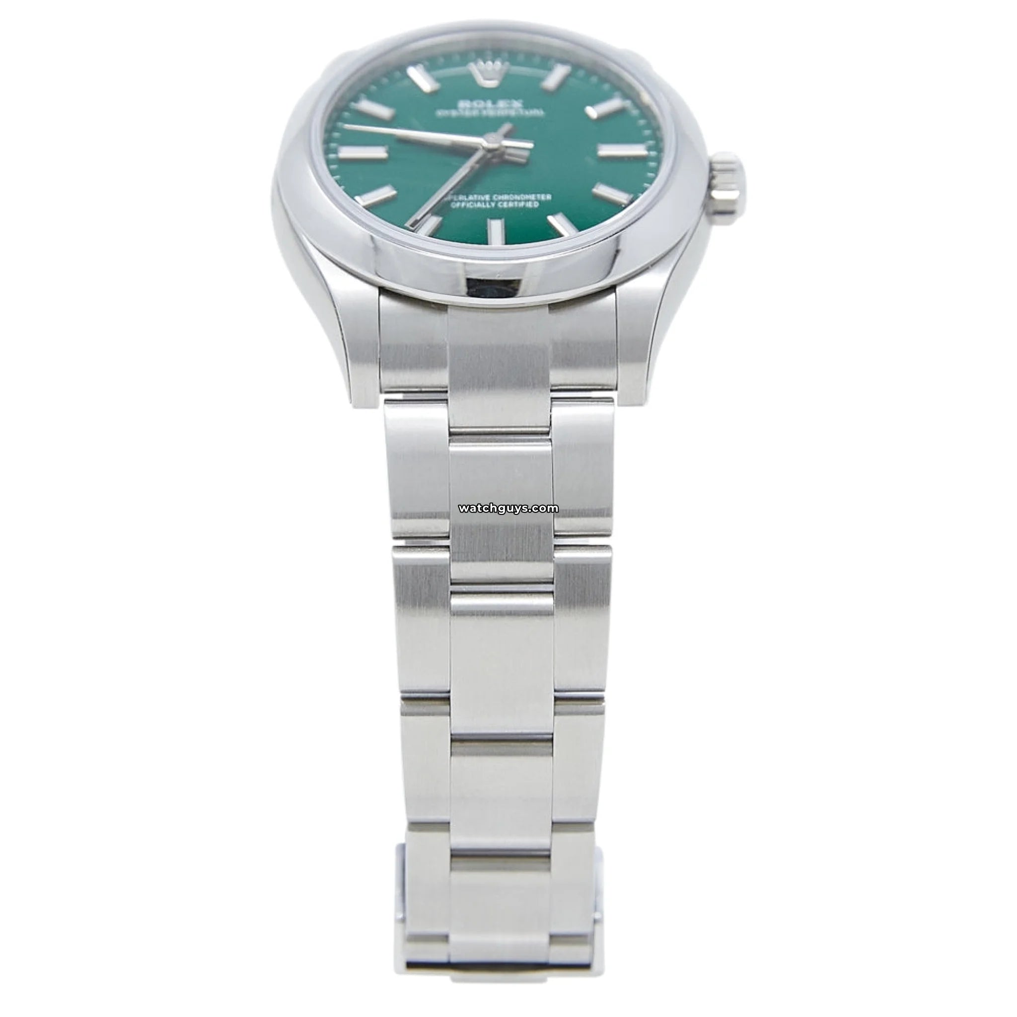 Authentic Rolex Oyster Perpetual 277200 Watch - 34mm Green Dial Stainless Steel - Luxury Dress Watch for Men & Women - Perfect for Business, Formal Events & Special Occasions
