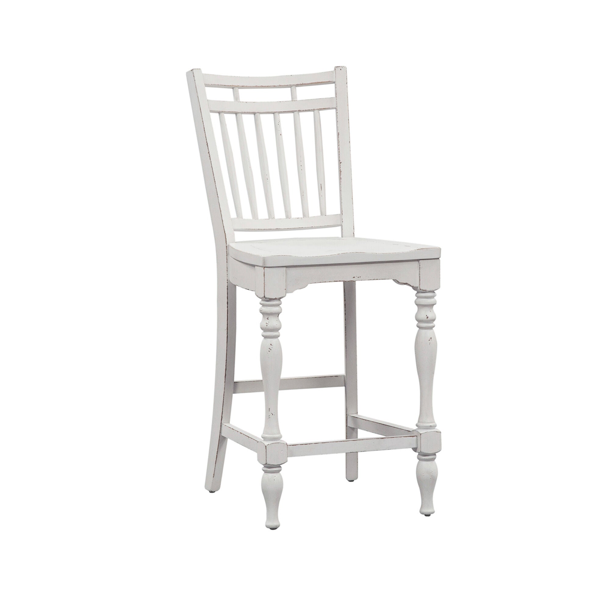 Magnolia Manor 5-Piece Spindle Gathering Dining Set - Elegant Wooden Kitchen Table & Chairs for Family Meals & Entertaining Guests
