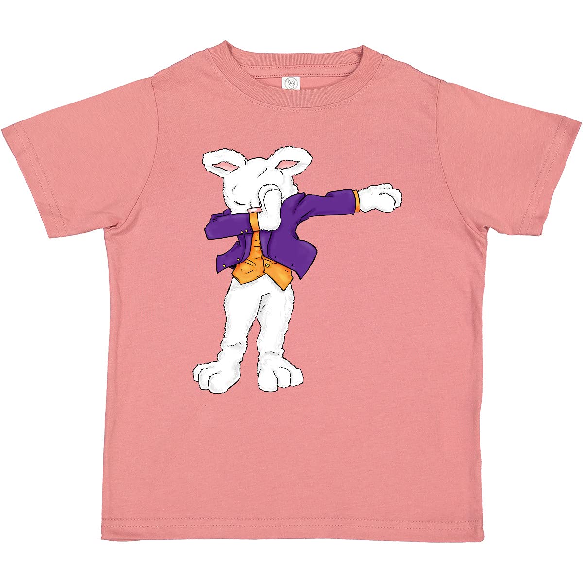 Inktastic Easter Bunny Dab Toddler T-Shirt - Cute Easter Outfit for Boys & Girls - Funny Bunny Design for Kids - Perfect for Easter Celebrations, Egg Hunts & Family Photos
