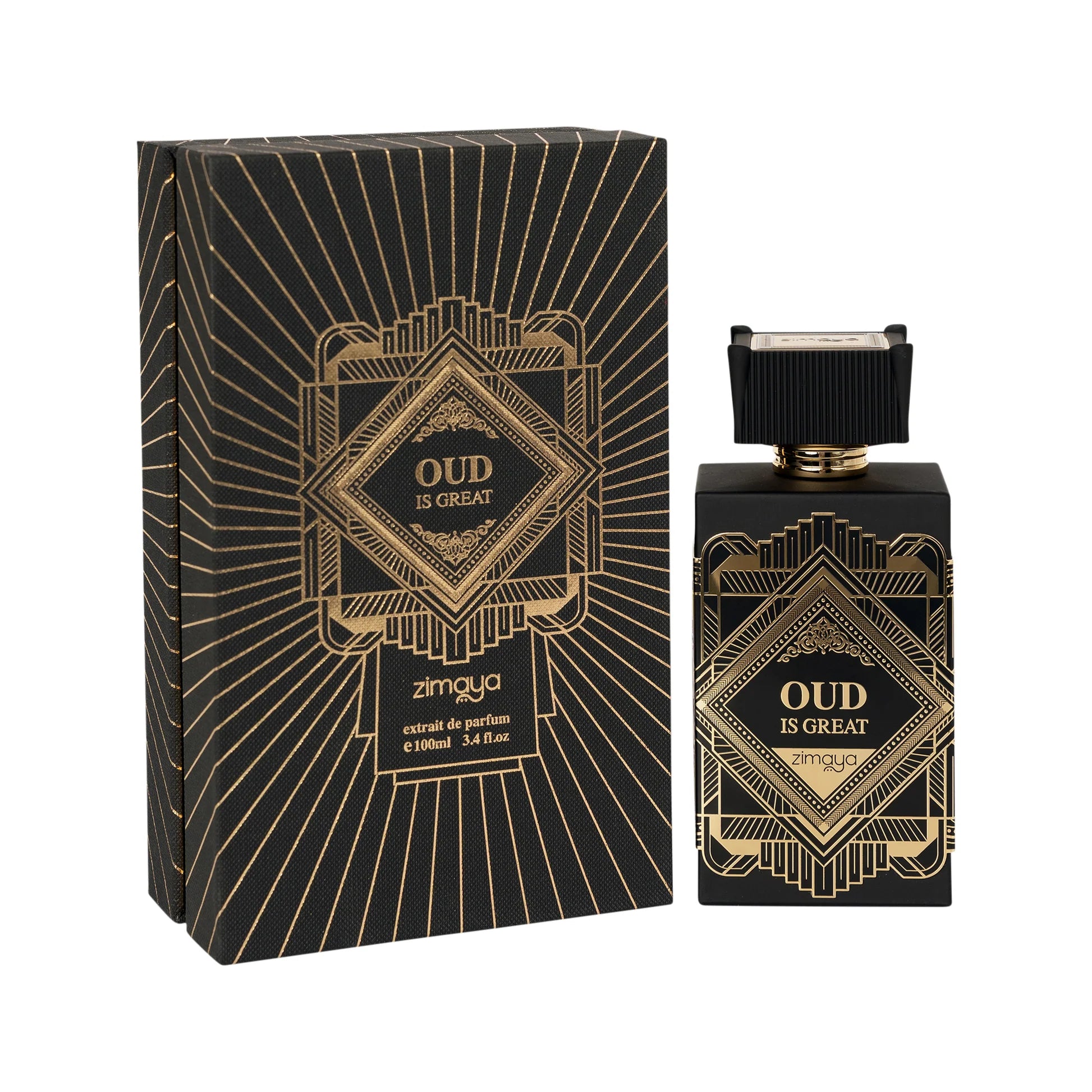 Afnan Zimaya Oud Is Great Extrait De Parfum 100ml EDP Spray for Men & Women - Luxury Arabic Perfume for Special Occasions, Date Nights & Evening Events