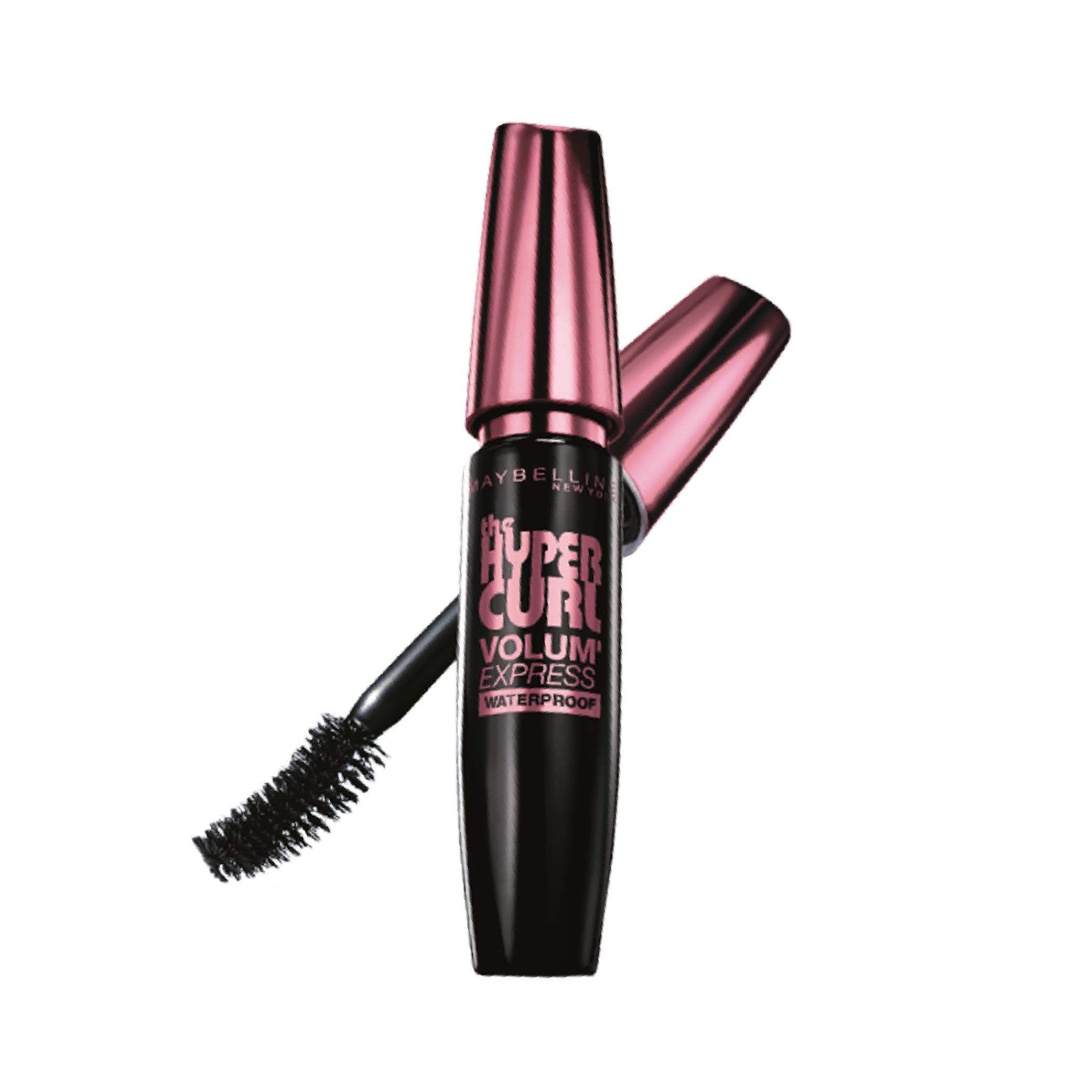Maybelline New York Hypercurl Waterproof Mascara in Black (9.2ml) + Lasting Drama Gel Eyeliner in Black + Color Sensational Loaded Bold Lipstick in Midnight Date (3.9g) - Voluminous Lashes, Defined Eyes & Bold Lips Makeup Kit for Night Out, Party & Special Occasions
