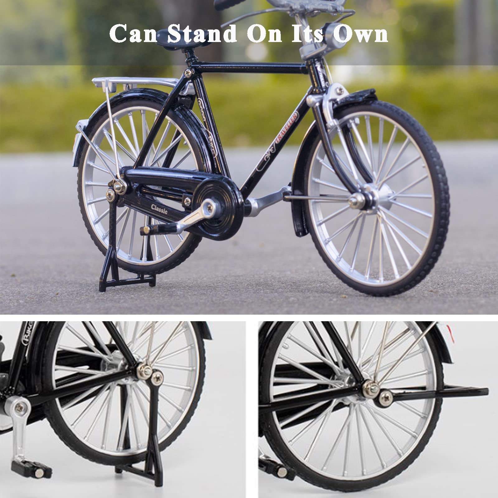 1:10 Scale DIY Alloy Bicycle Model Kit - Mini Retro Classic Bike for Collectors & Hobbyists | Perfect for Home Decoration, Gift Giving & Model Building Projects
