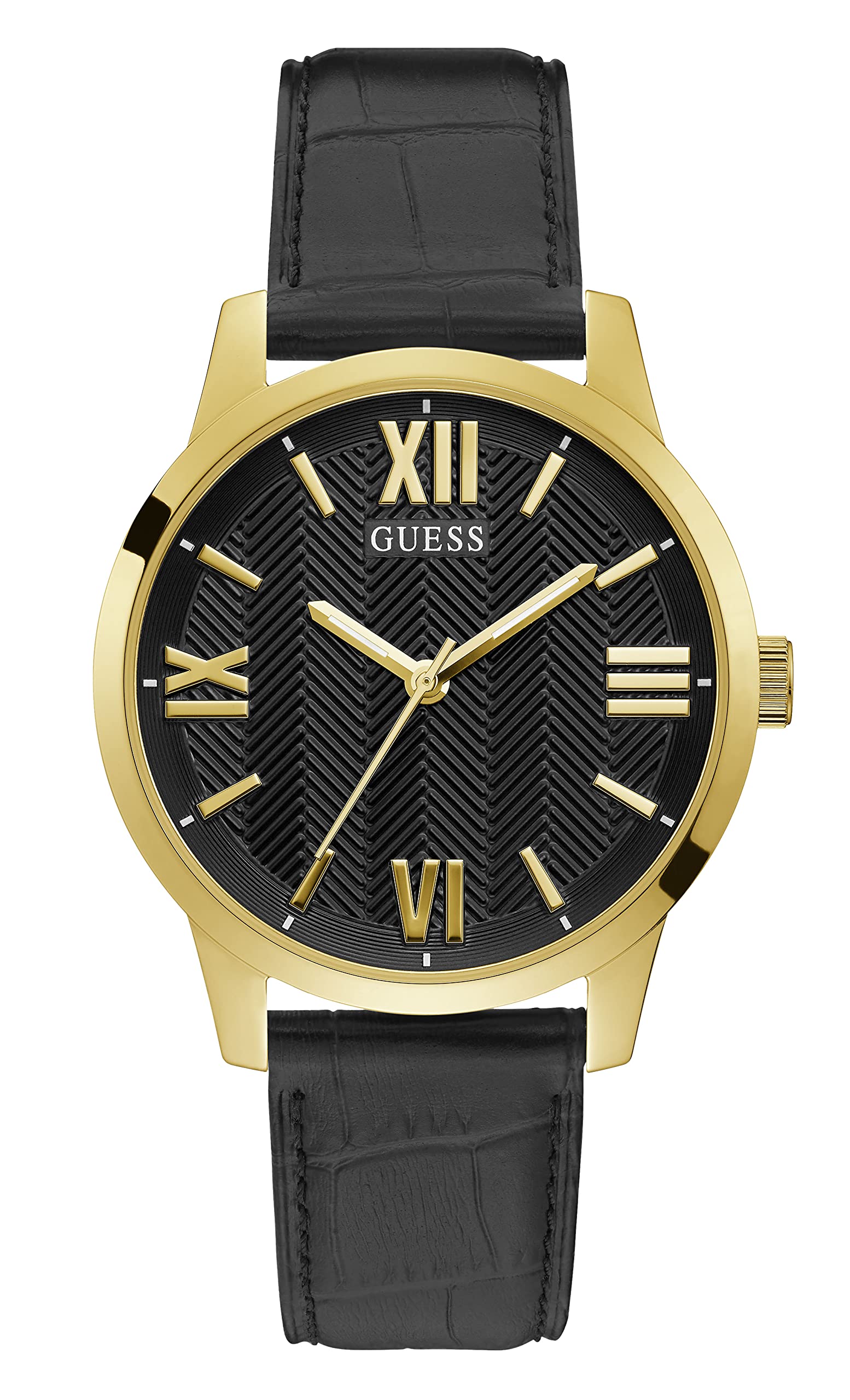 GUESS 42mm Stainless Steel Men's Watch - Waterproof Chronograph Analog Wristwatch for Business, Casual & Outdoor Activities