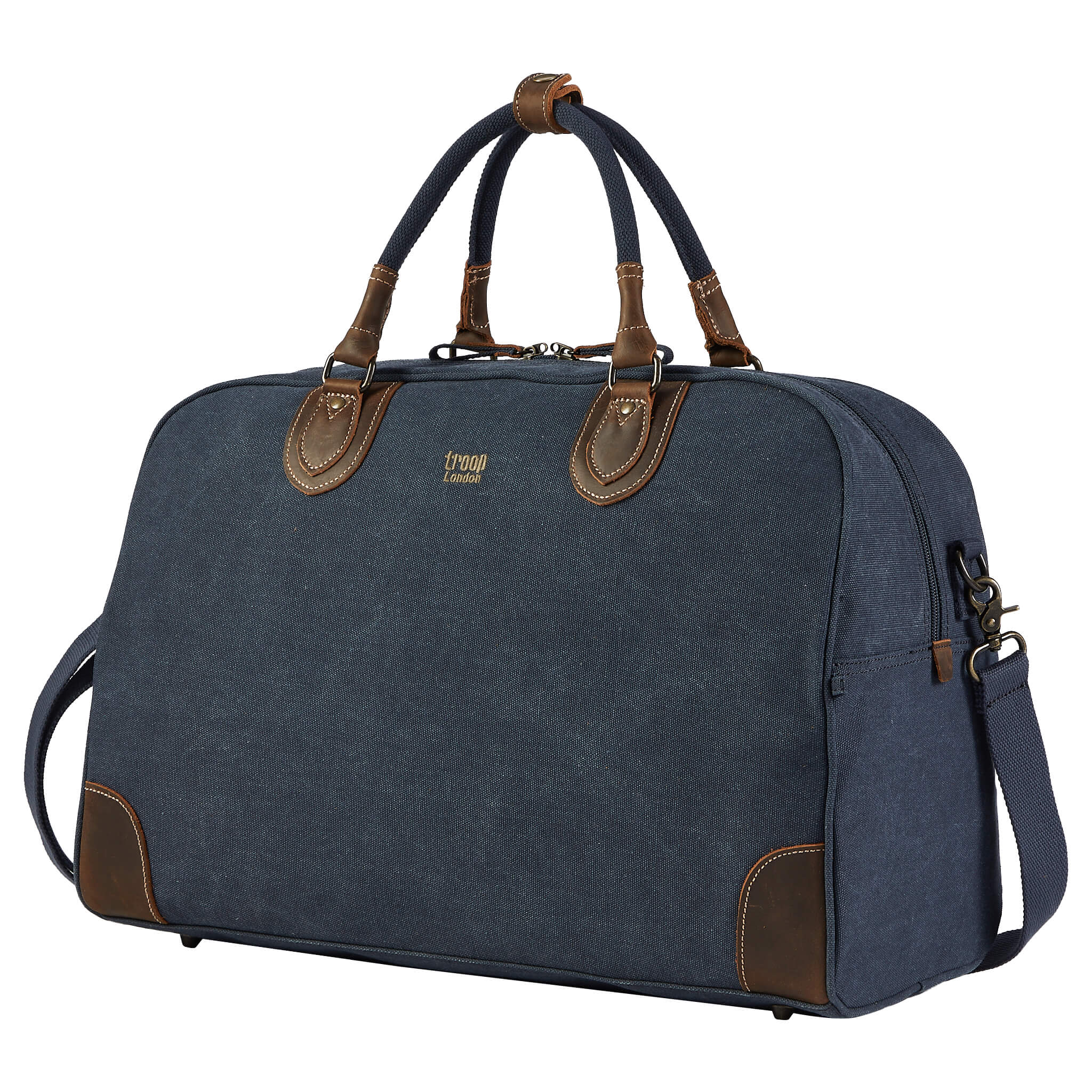 TRP0263 Troop London Classic Canvas Holdall Large - Durable Travel Duffel Bag for Gym, Weekend Trips & Outdoor Adventures