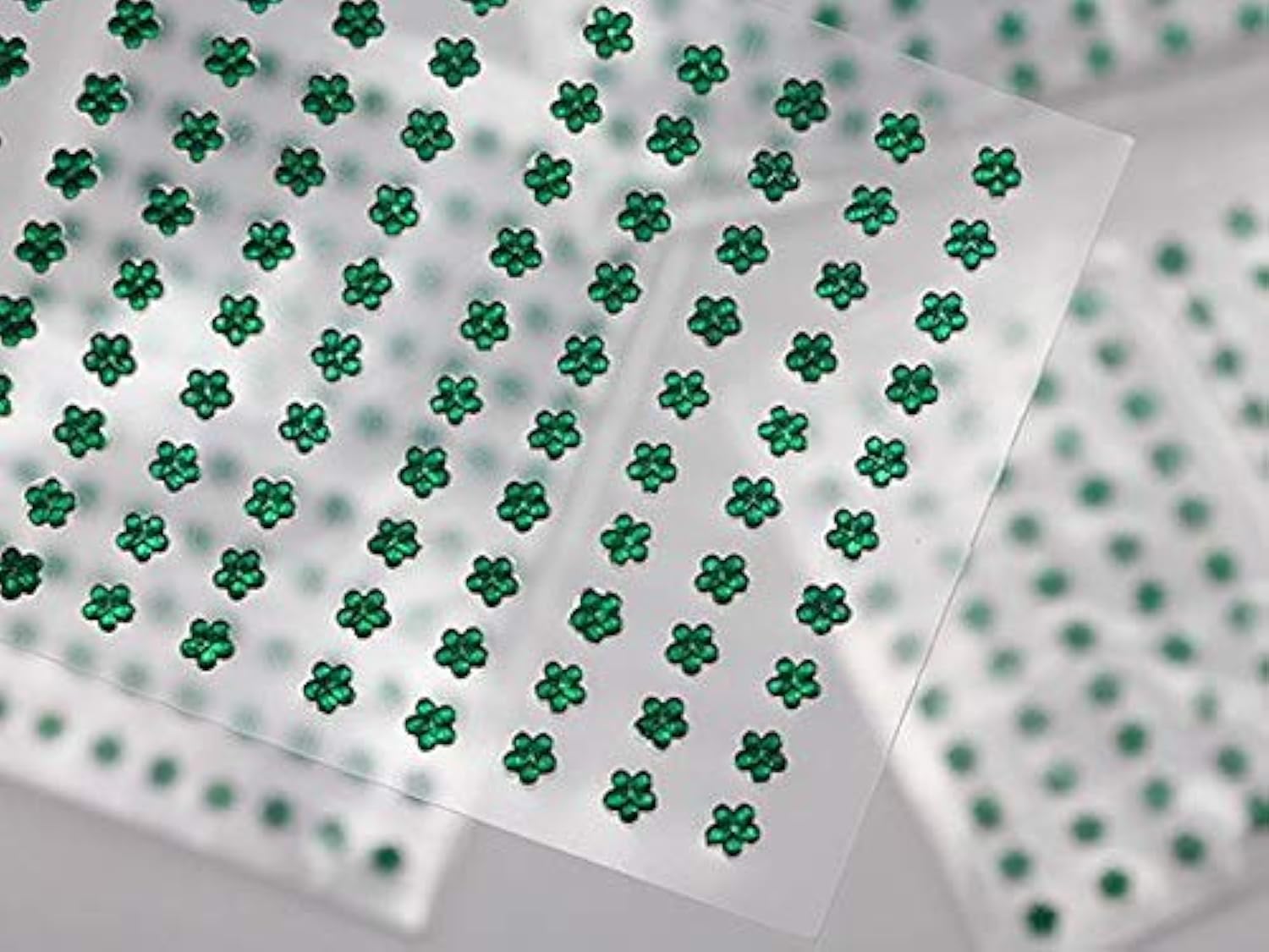 3mm Green LQ09 Self-Adhesive Acrylic Rhinestones - 500PCS (5 Sheets) - Plastic Face Gems & Body Jewels for DIY Crafts, Cards, Invitations, Nail Art - Perfect for Party Decor, Scrapbooking, and Costume Accessories