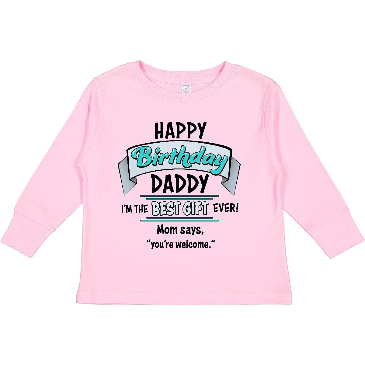 Happy Birthday Daddy Toddler Long Sleeve T-Shirt - Cute Birthday Gift for Dad from Kids - Perfect for Birthday Parties & Family Celebrations