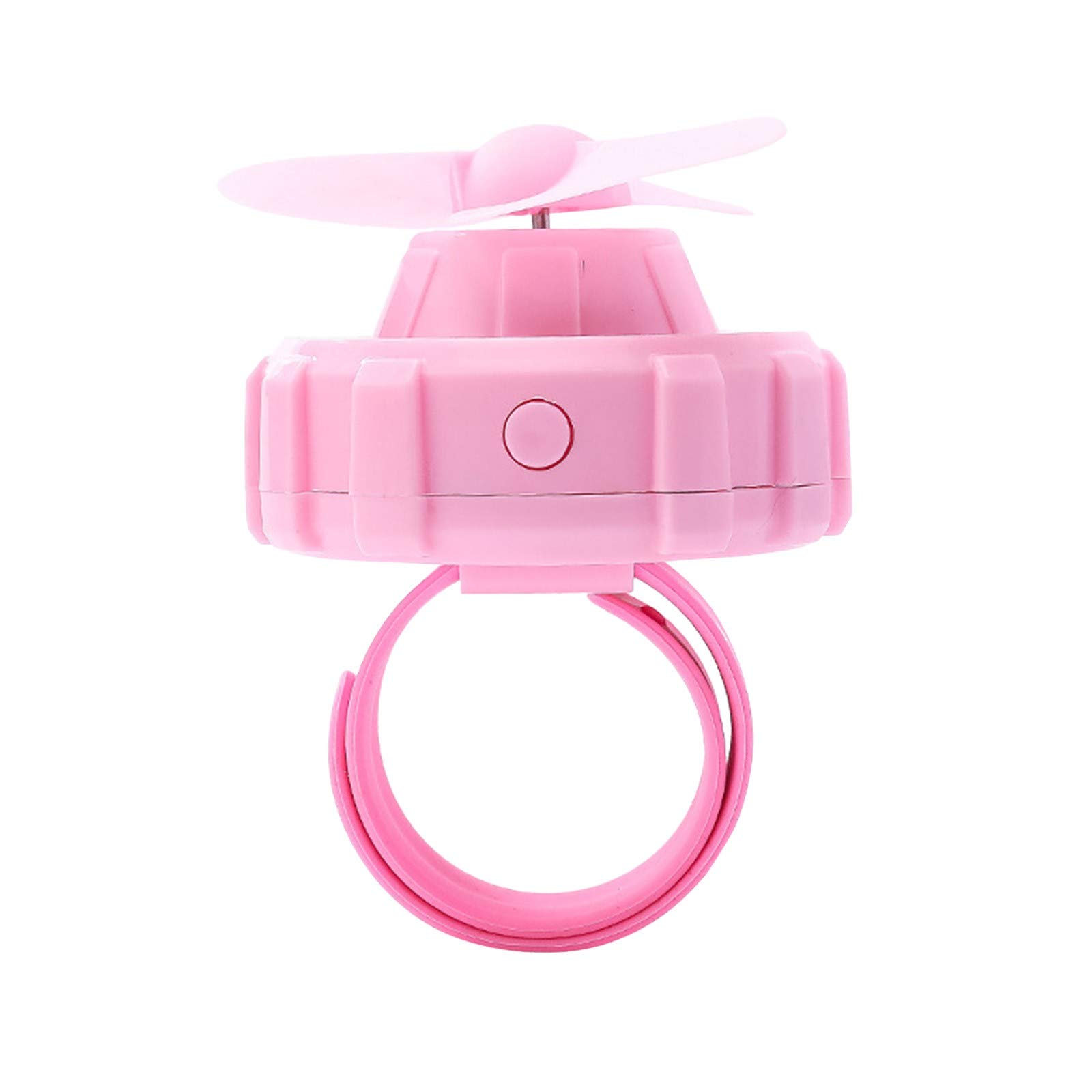 Mini Rechargeable USB Fan - Pink for Summer & Outdoor Use