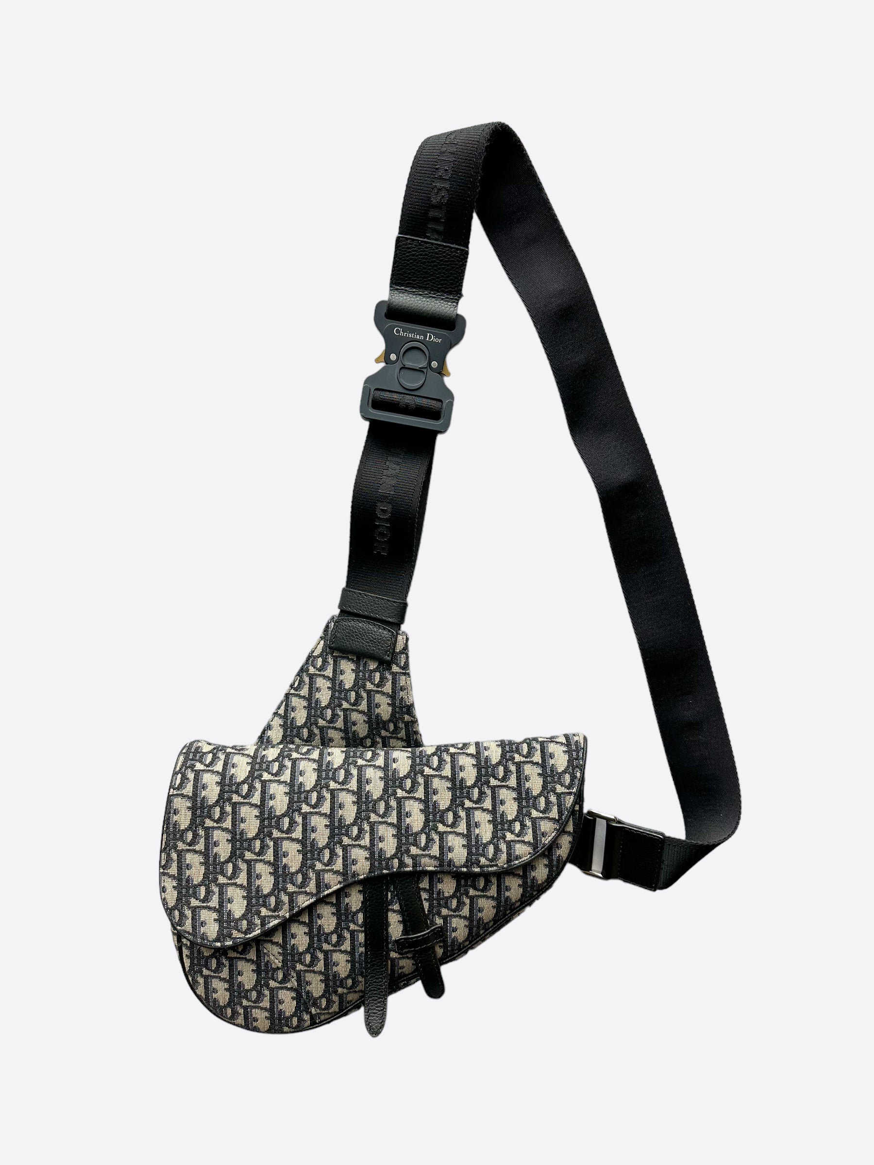 Dior Beige Oblique Saddle Bag - Luxury Designer Crossbody Handbag for Women | Perfect for Date Night, Office & Travel Accessories