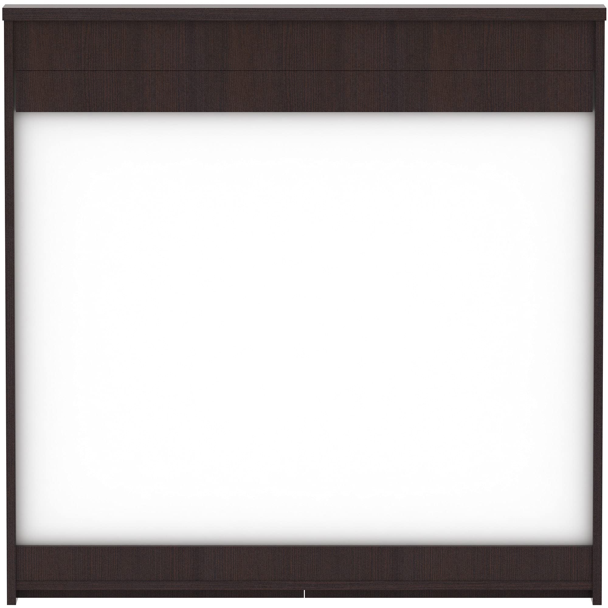 Lorell Dry-Erase Whiteboard Presentation Cabinet - Magnetic Glass Whiteboard with Storage for Office, Classroom & Home Use