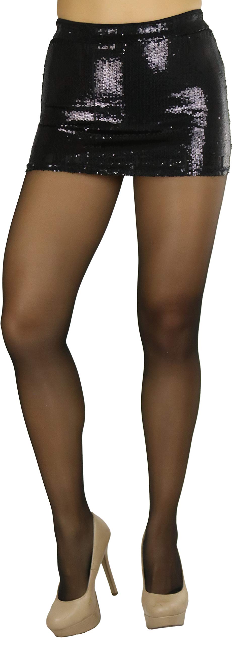 ToBeInStyle Women's Control Top Sheer Pantyhose - Comfortable Footed Tights for Everyday Wear, Work & Formal Occasions