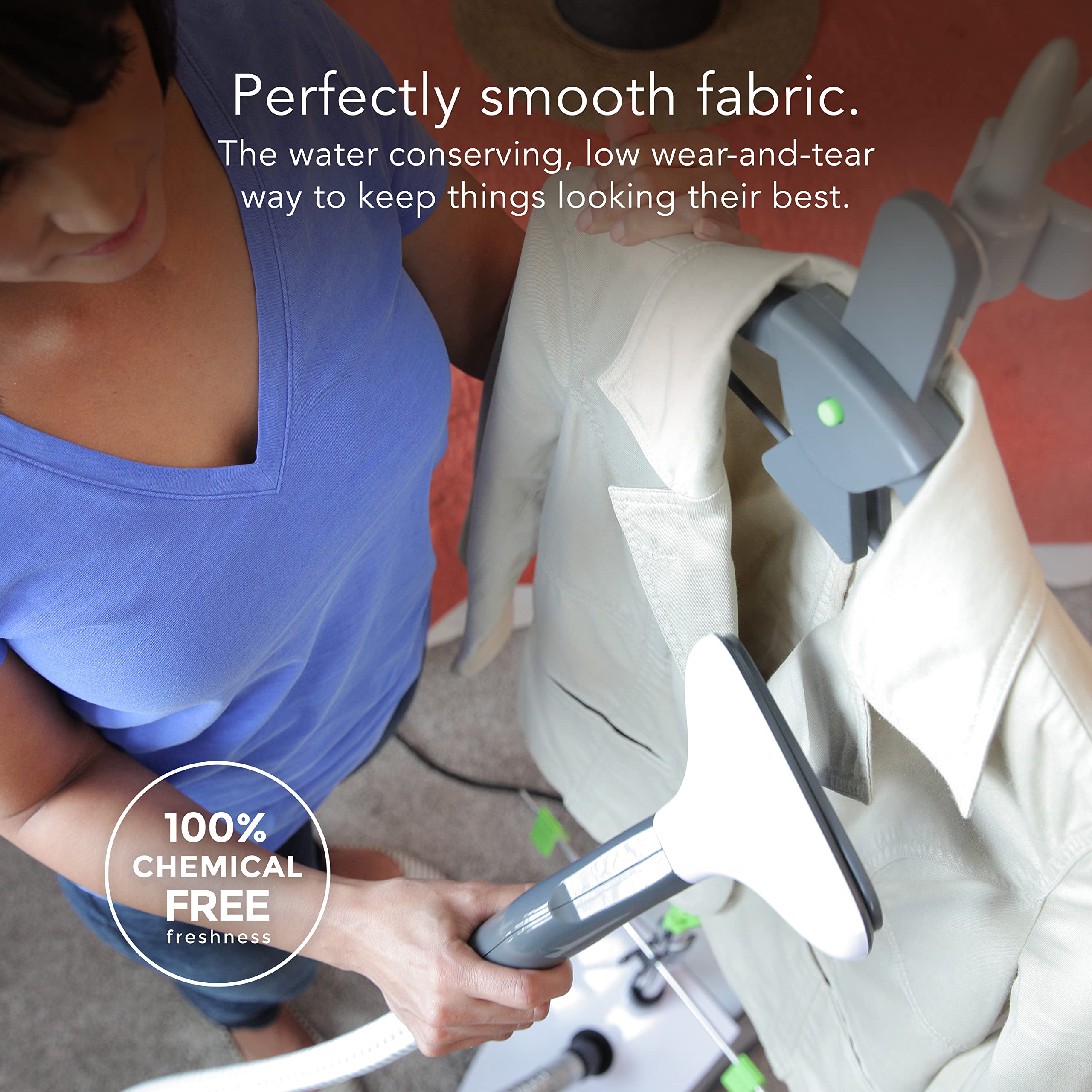 Steamfast SF-540 Deluxe Fabric Steamer - Powerful Garment Steamer for Wrinkles Removal, Travel & Home Use | Quick Heating, Lightweight & Portable Clothes Steamer for Dresses, Suits, Curtains