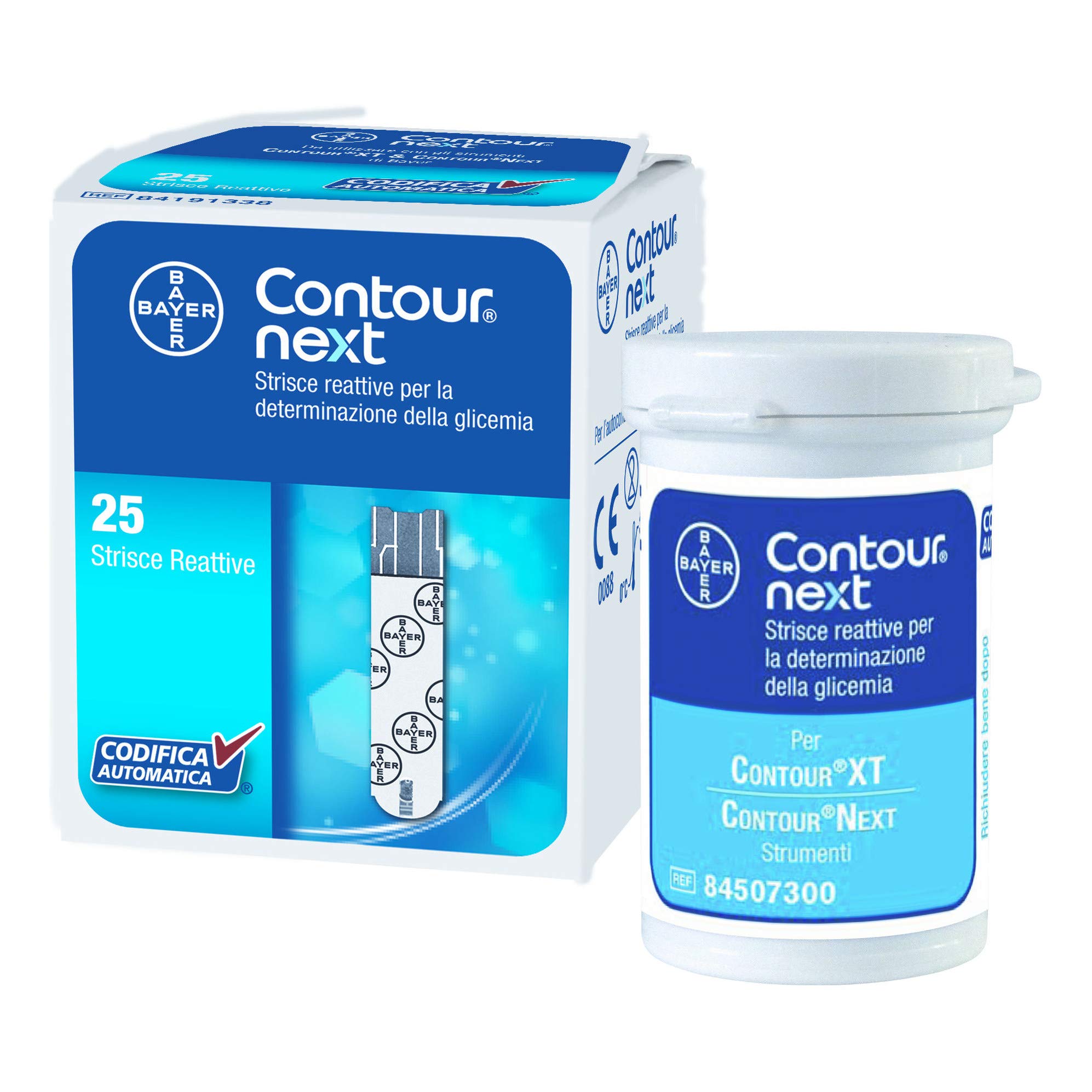 Contour Next Blood Glucose Test Strips - 25 Count | Accurate Diabetes Testing for Home & Travel | Compatible with Contour Next Meters
