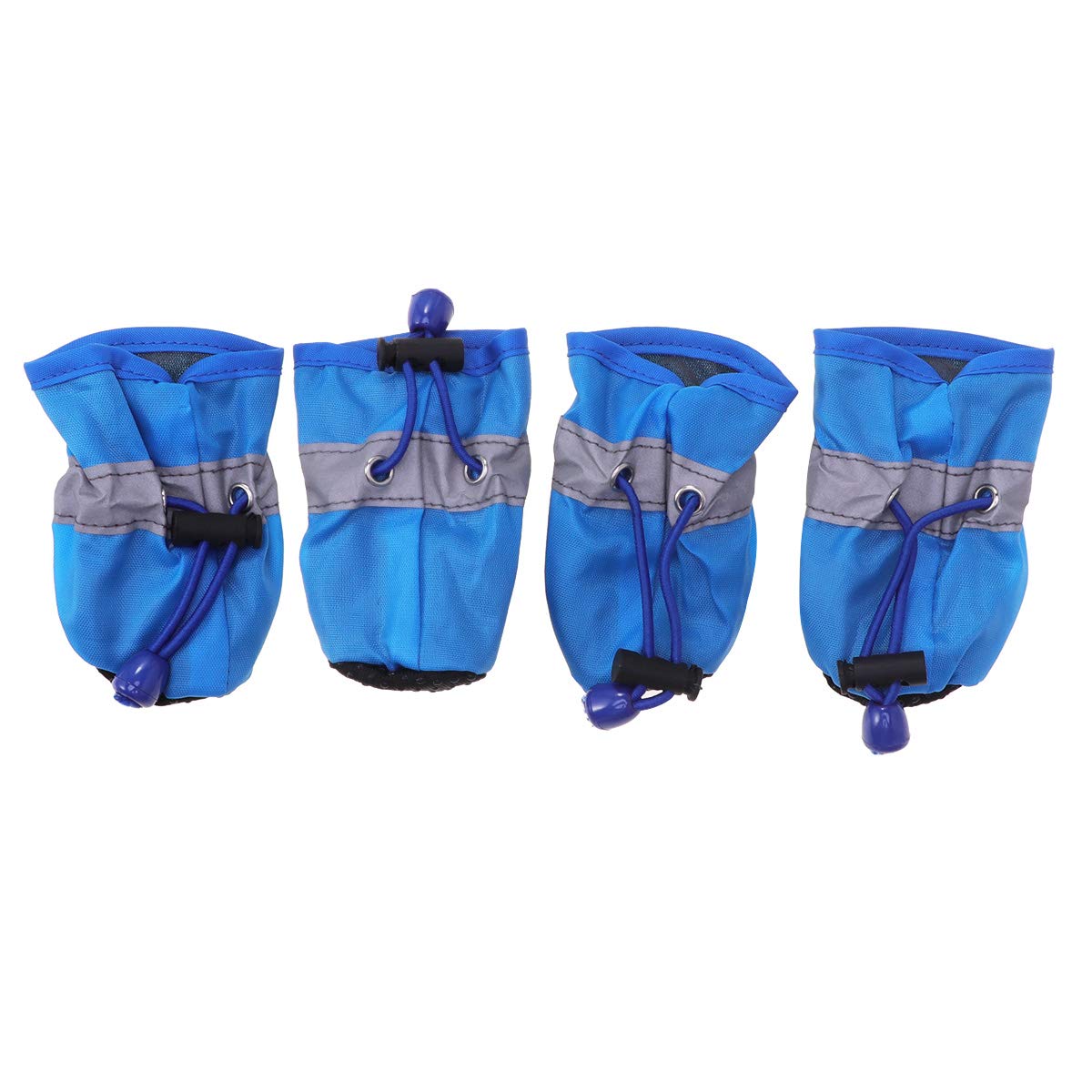 POPETPOP 4pcs Dog Boots - Waterproof Paw Protectors for Snow & Rain - Outdoor Pet Shoes for Large Dogs