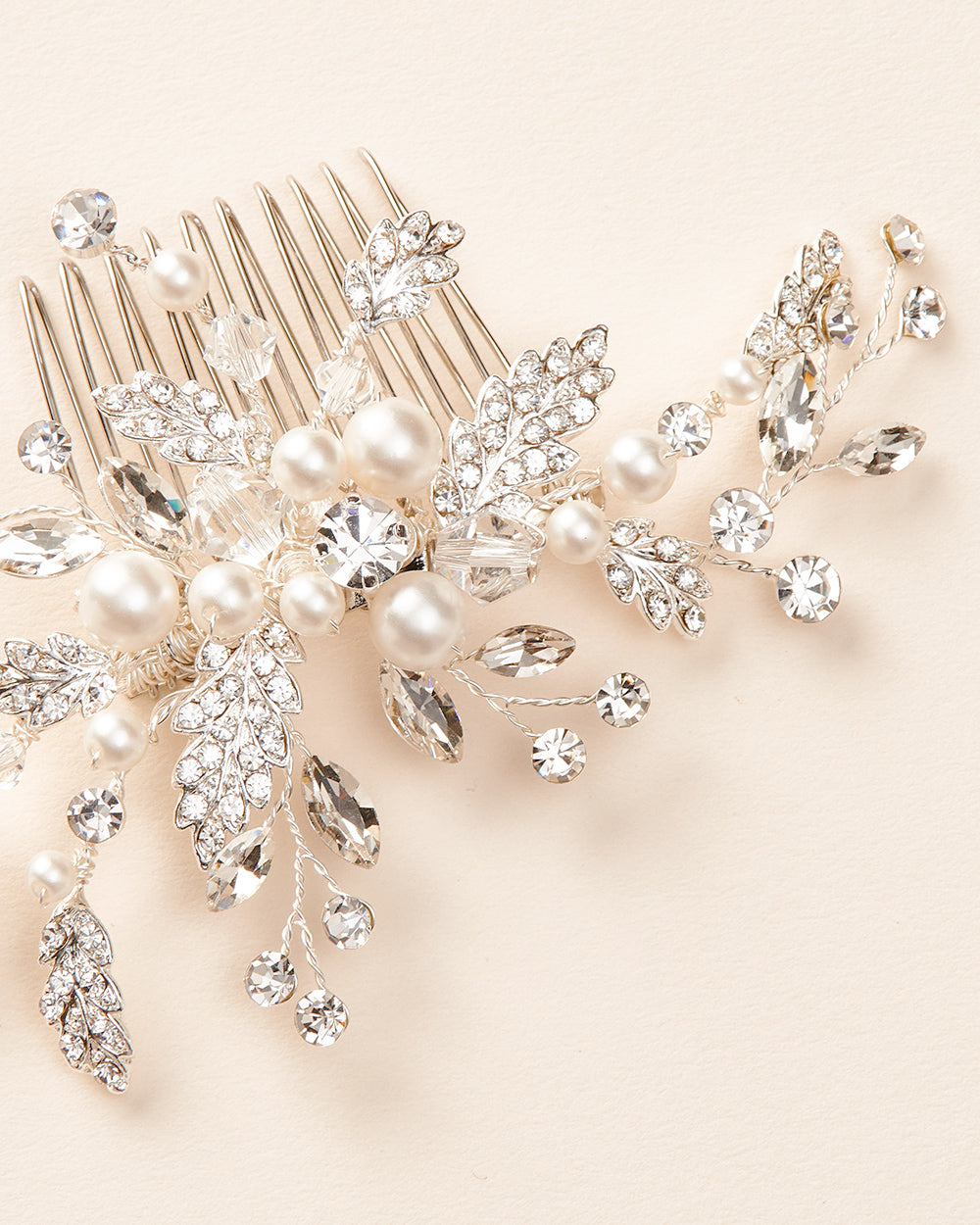 Melina Pearl Hair Comb - Elegant Bridal & Wedding Hair Accessories for Women - Perfect for Updos, Braids, and Special Occasions