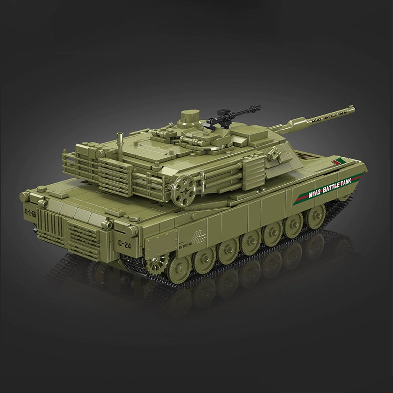 Mouldking 20033 MIA2 Main Battle Tank Building Kit - 1168pcs Electric Model Set for Military Enthusiasts & Collectors | Perfect for Display, Gifts & STEM Learning