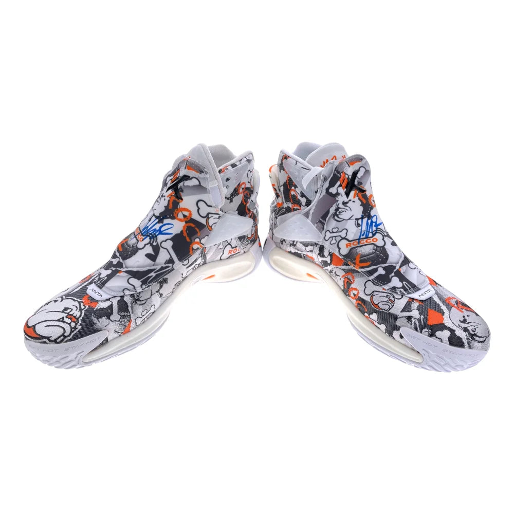 Klay Thompson Autographed Anta Rocco High Basketball Shoes with JSA COA - Golden State Warriors Signed Collectible for Fans & Memorabilia Display