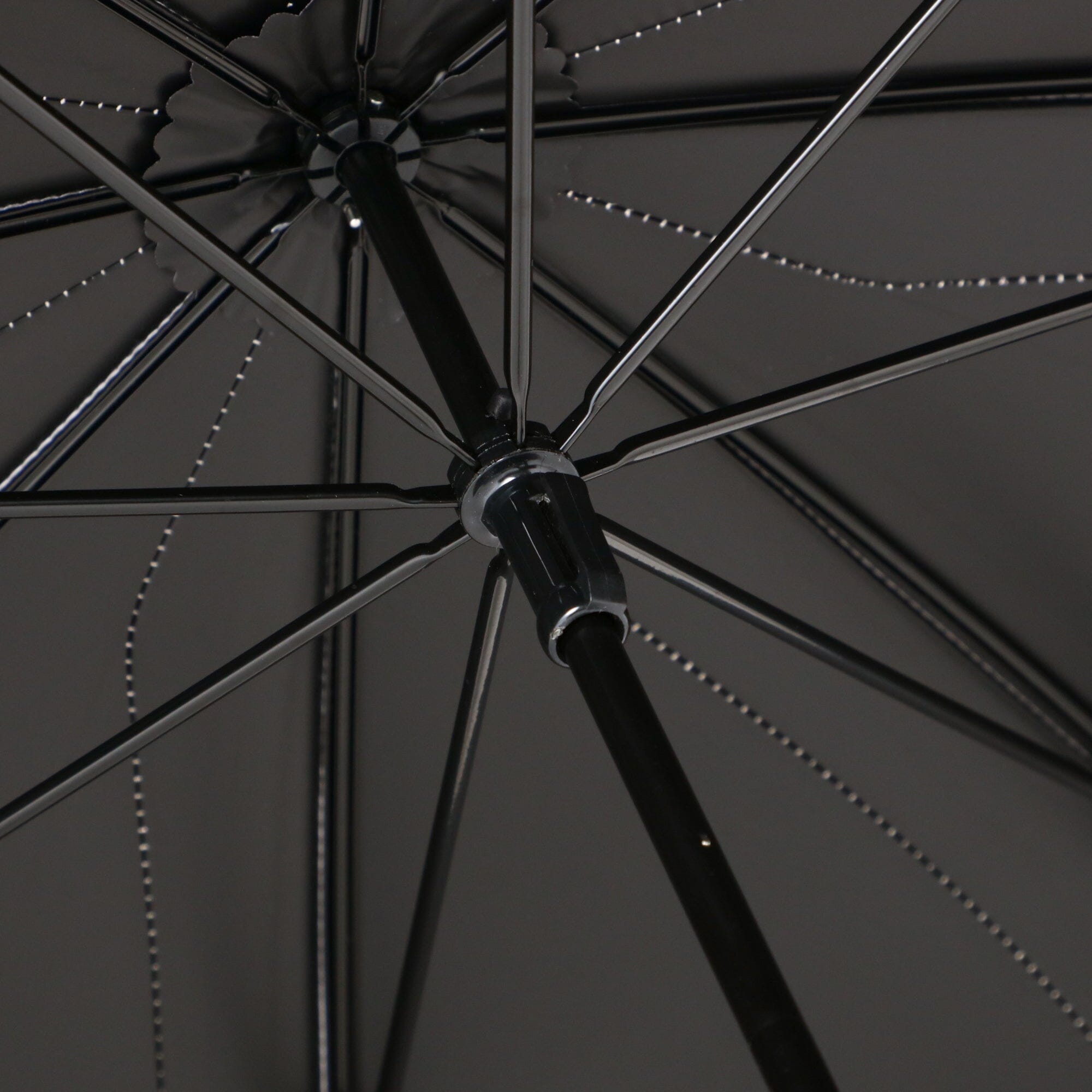 Bicolor Piping Long Umbrella 50cm Purple - Fashionable Rain Protection for Women & Men, Perfect for Outdoor Activities, Commuting, and Travel