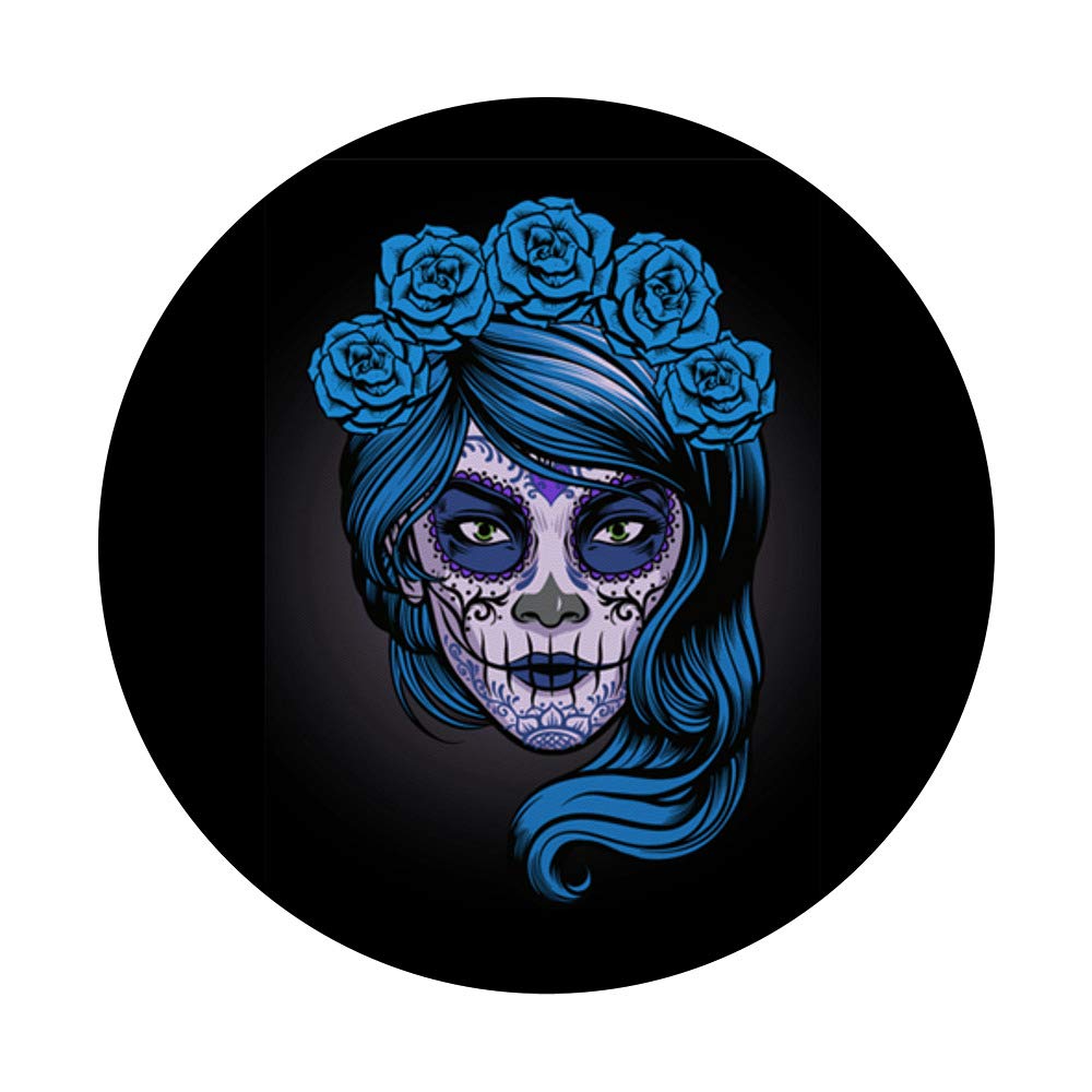 Sugar Skull PopSockets PopGrip - Interchangeable Phone Grip for iPhone, Samsung & Tablets | Anti-Slip Handle for Gaming, Selfies & Daily Use