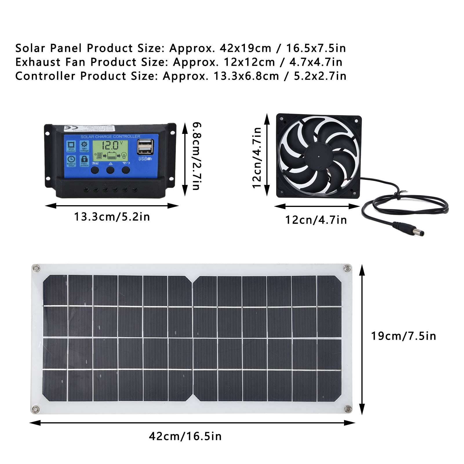 EXCLUZO 10W Solar Panel Kit - High Efficiency Portable Solar Charger for Boats, Camping, RV & Outdoor Adventures | Lightweight & Low Light Performance