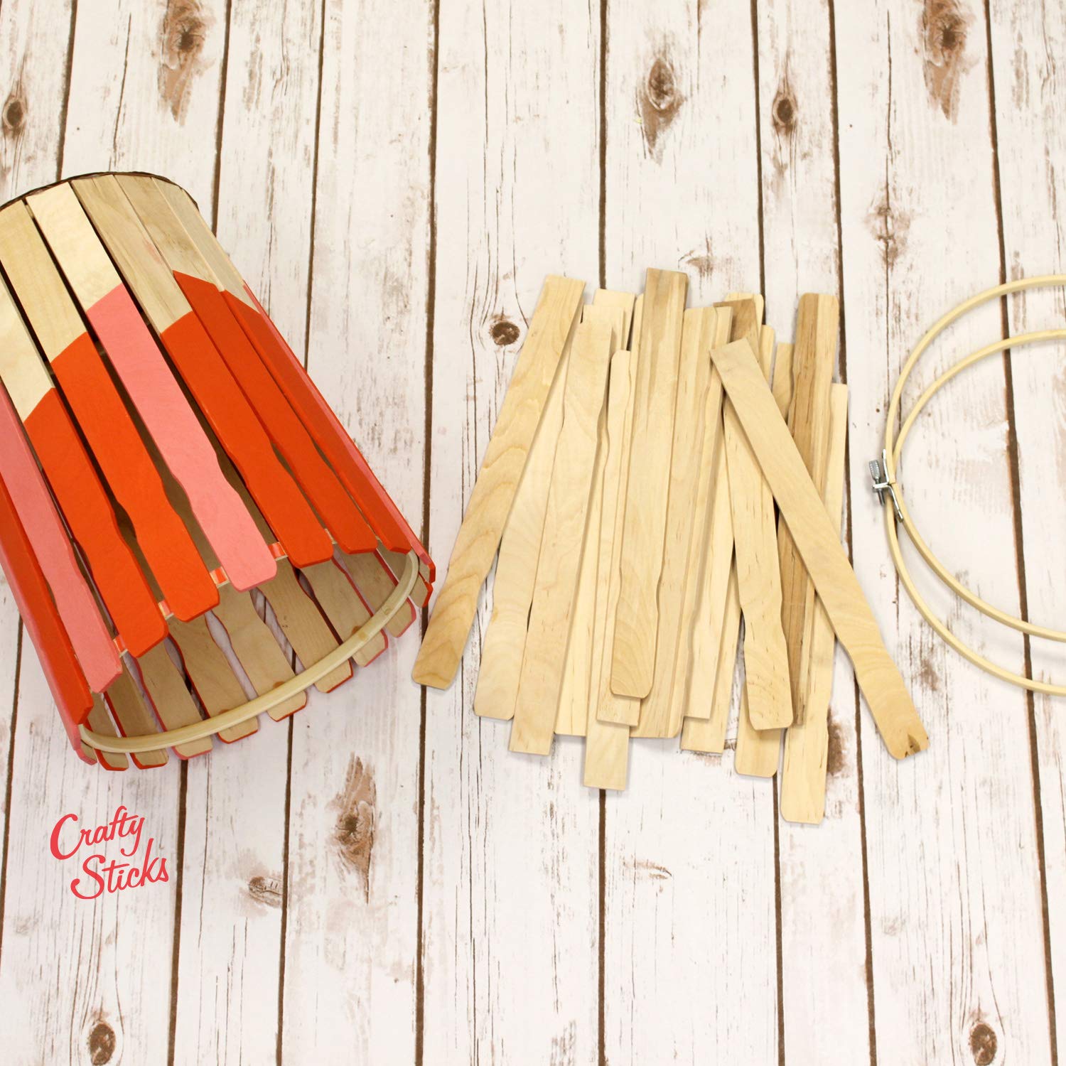 10 Pack 12 Inch Wood Paint Stir Sticks - Mixing Sticks for Epoxy Resin, DIY Crafts, Garden Markers - Perfect for Home Painting Projects & Art Supplies by CraftySticks