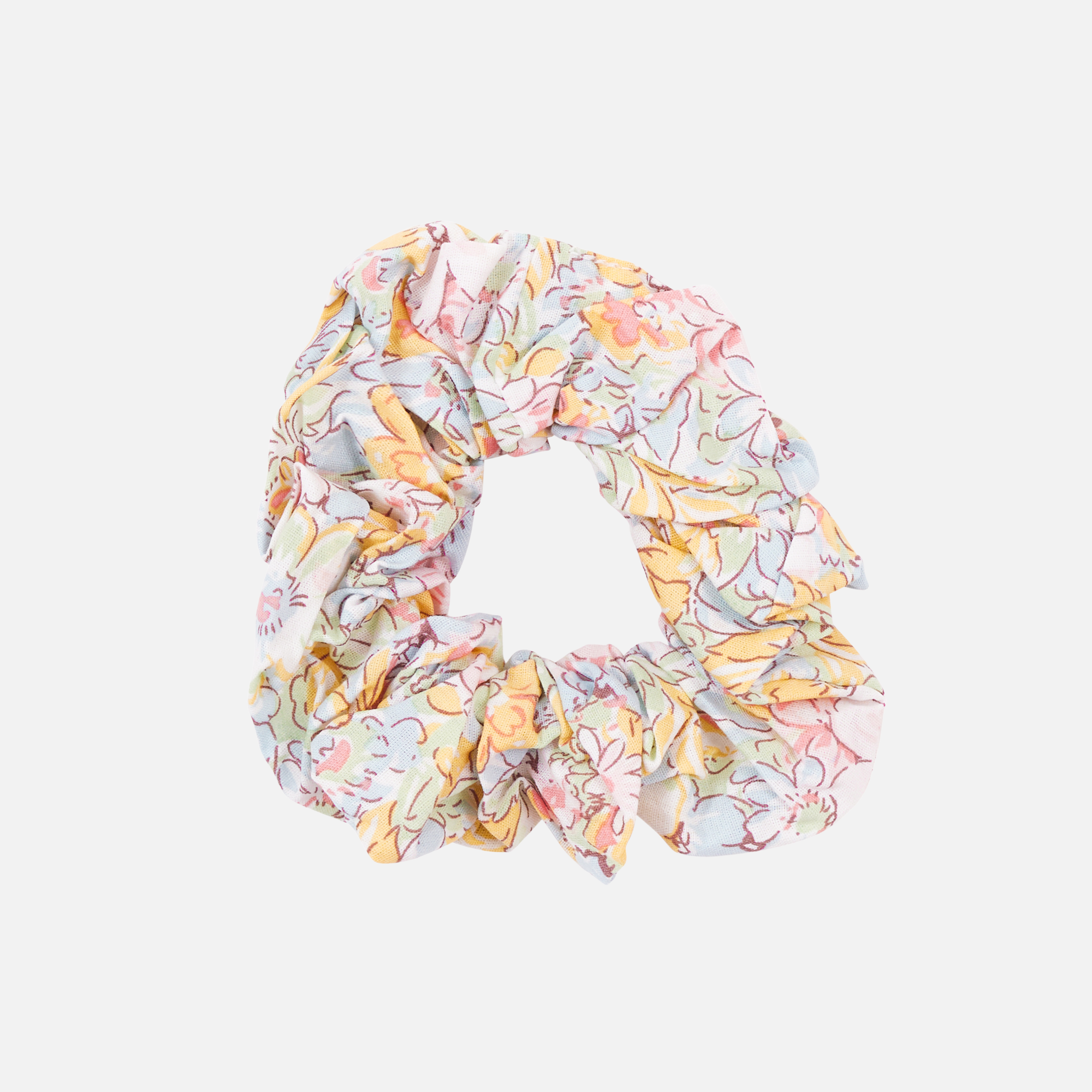 Floral Scrunchie Hair Ties for Women - Soft & Stylish Hair Accessories for Ponytails, Buns & Everyday Use - Chiara Collection