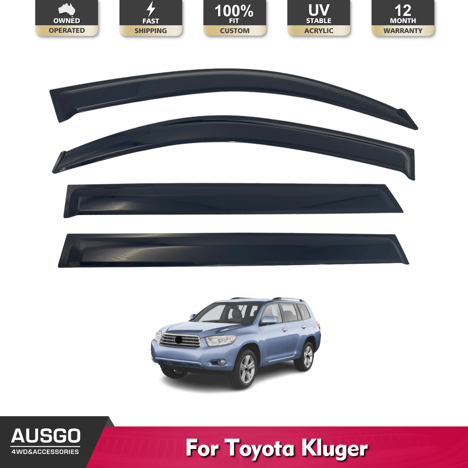 Premium Car Windshield Sun Shade for Toyota Kluger 2007-2013 Models - UV Protection & Heat Reduction for Parking & Road Trips