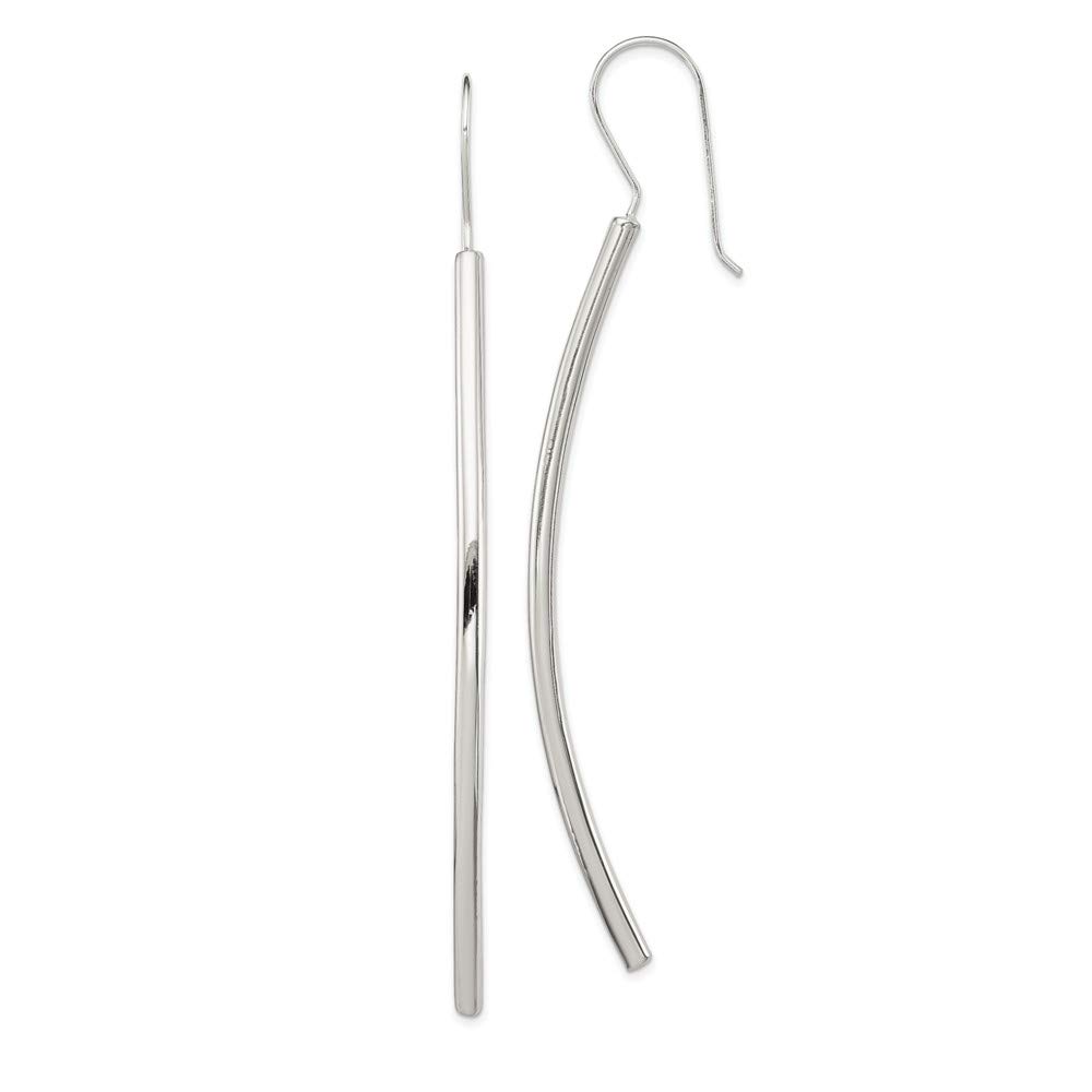 925 Sterling Silver Fancy Bar Earrings for Women - Elegant Dainty Minimalist Jewelry for Everyday Wear & Special Occasions
