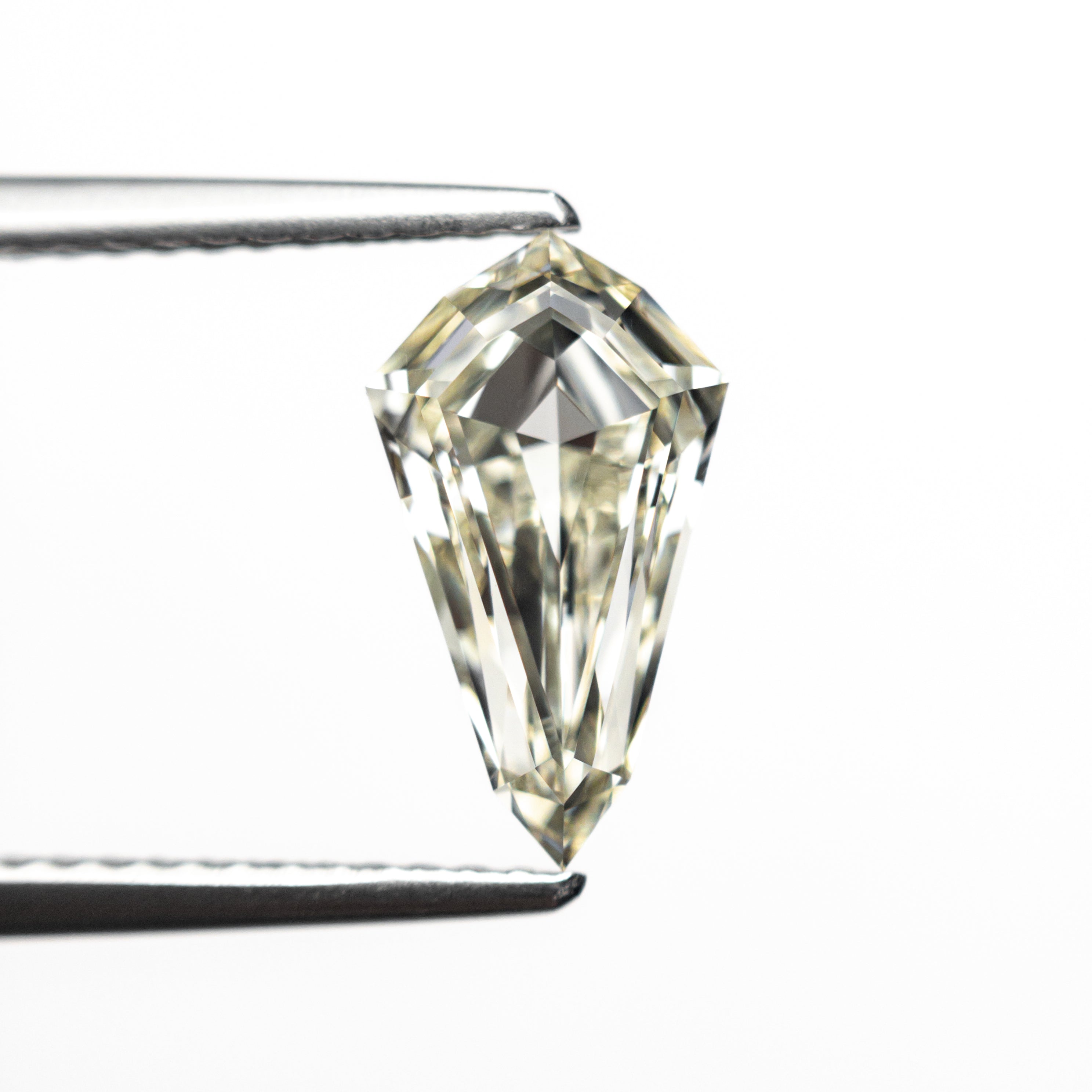 1.51ct Shield Step Cut Diamond (10.90x6.18x3.57mm) VVS1 Clarity M Color - Perfect for Engagement Rings & Fine Jewelry