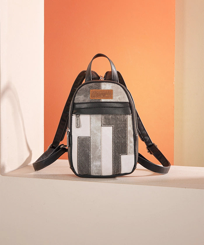 Wrangler Denim Textured Sling Bag for Men & Women - Stylish Crossbody Shoulder Bag for Travel, Hiking, and Everyday Use