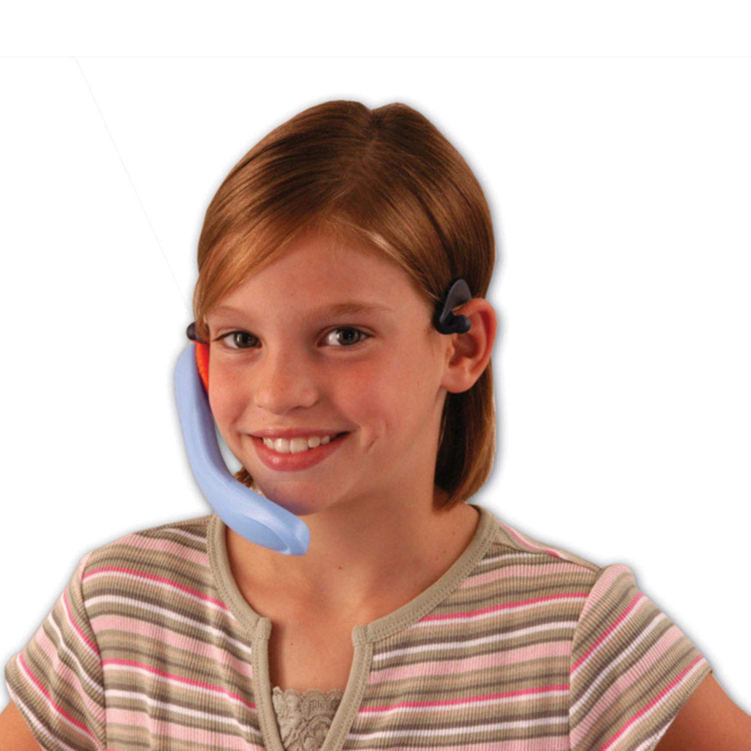 Harebrain HB-CP12S Whisper Phone Solo - Auditory Feedback Classroom Tool for Reading Practice (Pack of 12) - Perfect for Kindergarten to 4th Grade Students, Teachers & Speech Therapy